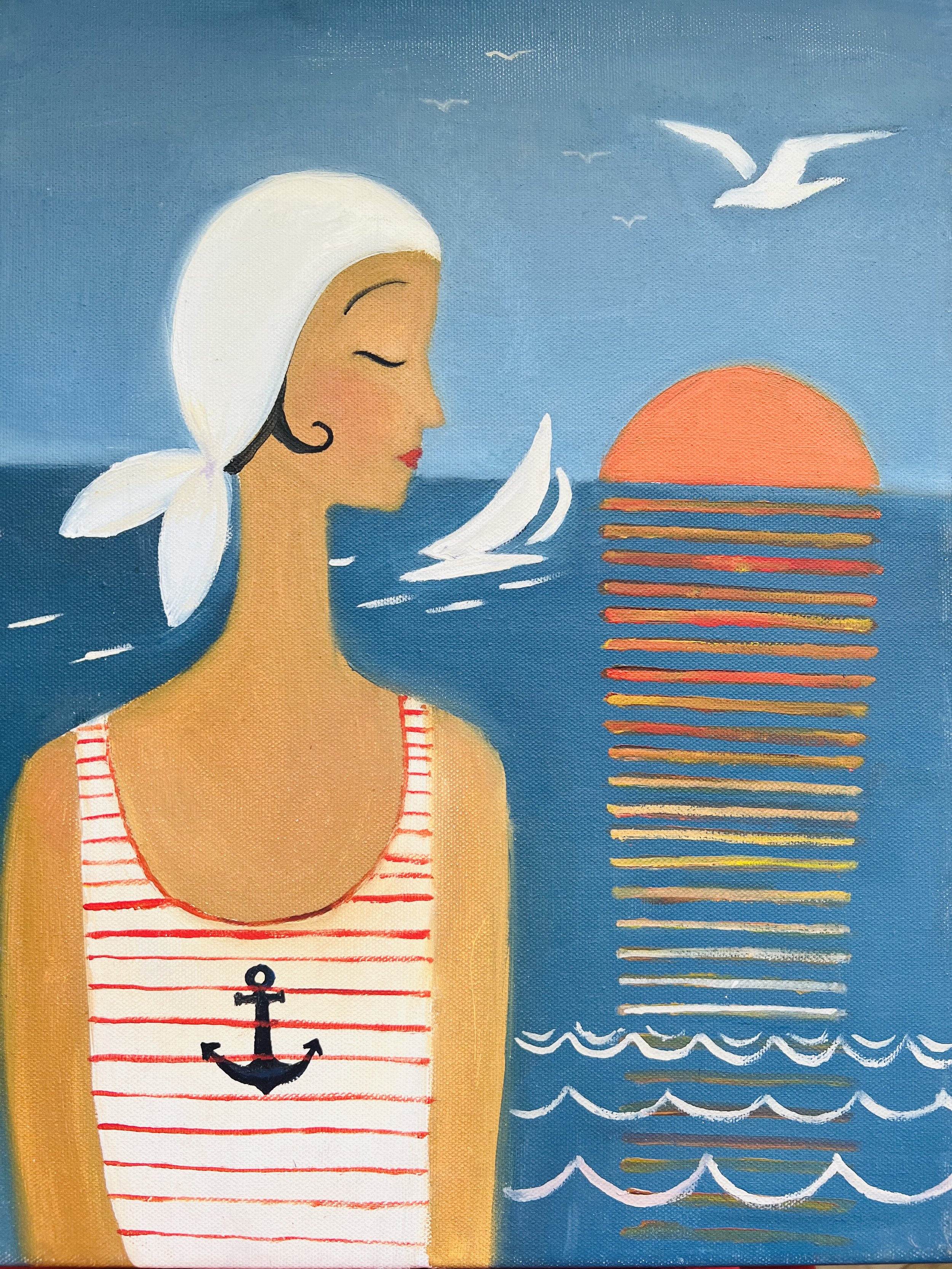 Beach Girl Painting Sale.jpeg