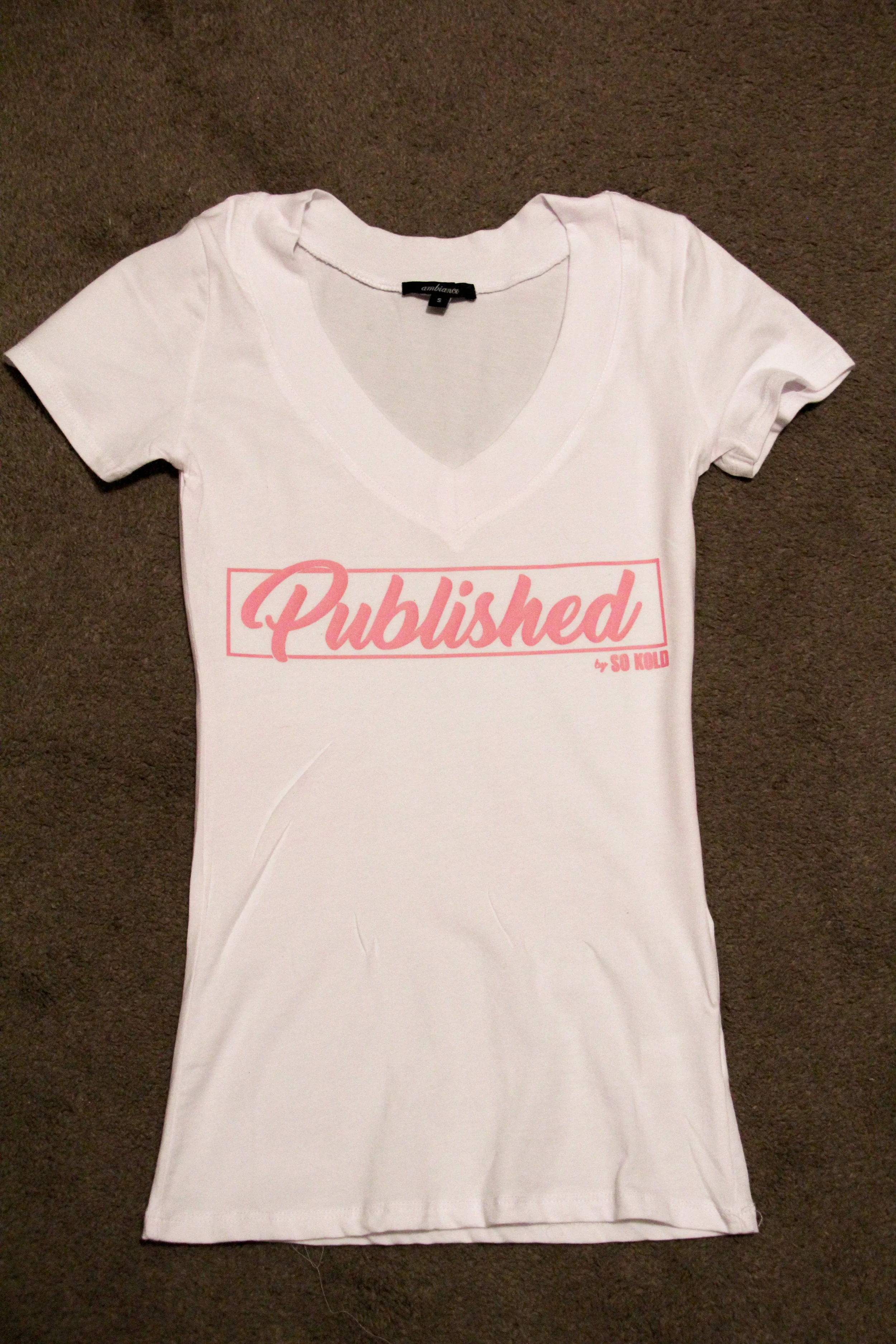 "PUBLISHED by SO KOLD" Fitted Tees