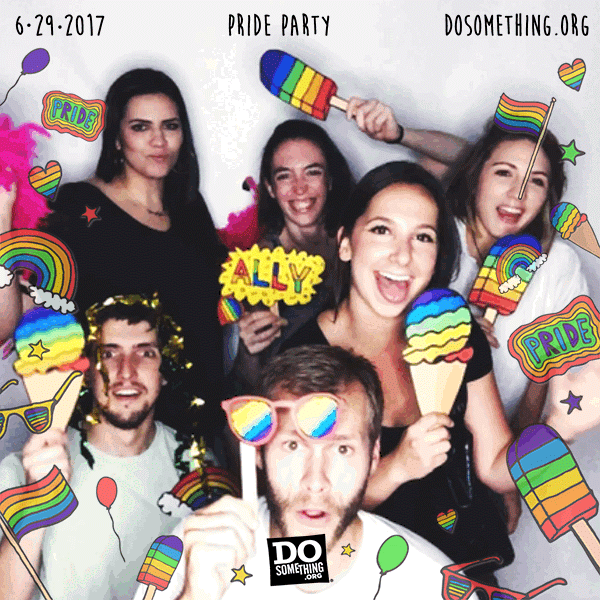 This year The Bosco set up a photo booth for the event. I designed an overlay for the booth.