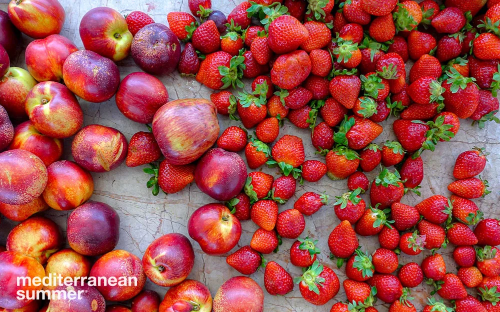 Summer fruit, Mercado de Sapadores, Lisbon, Portugal. (Photo by David Shalleck)