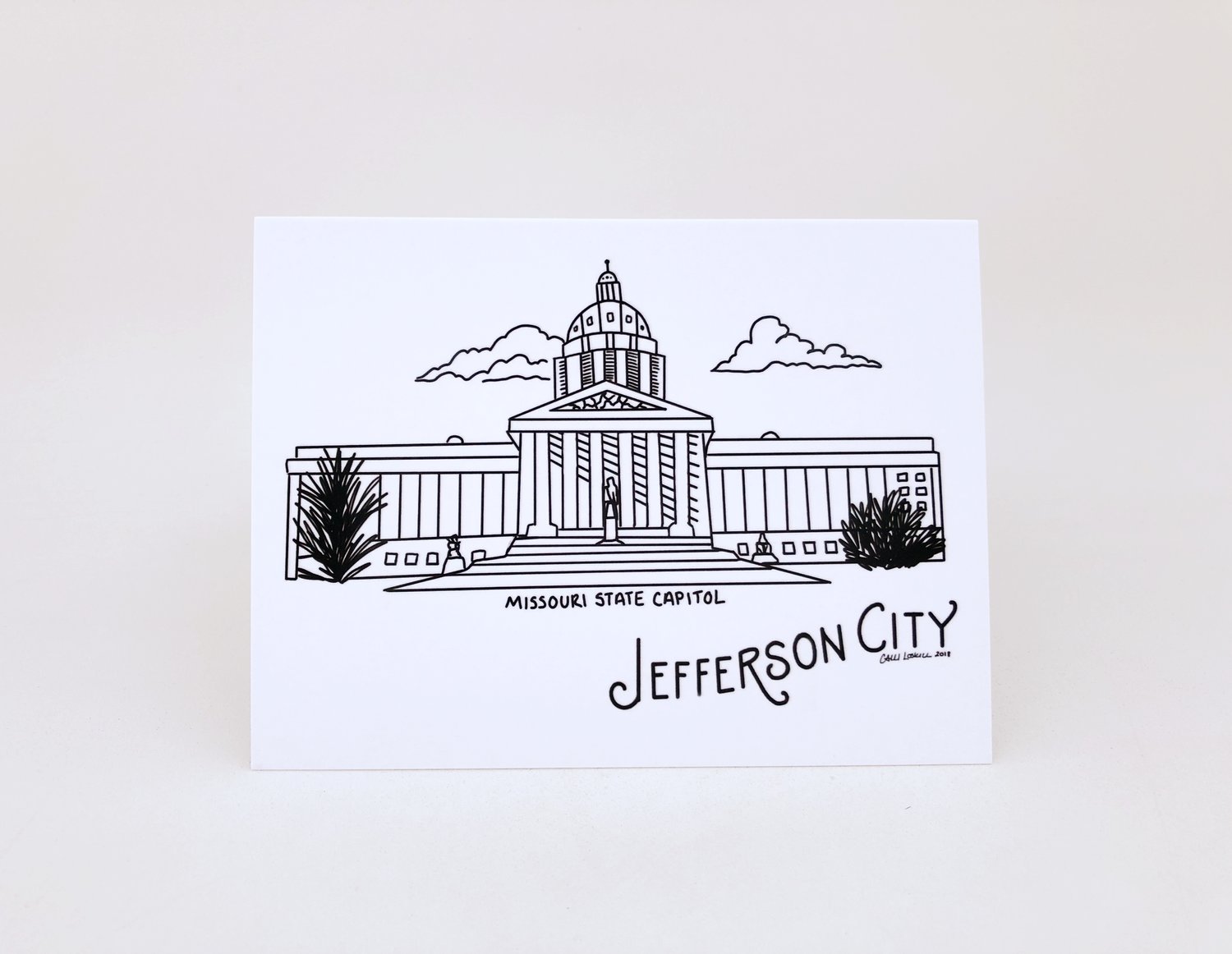Jefferson City Missouri State Capital Key Chain Clip – Nestled Pines