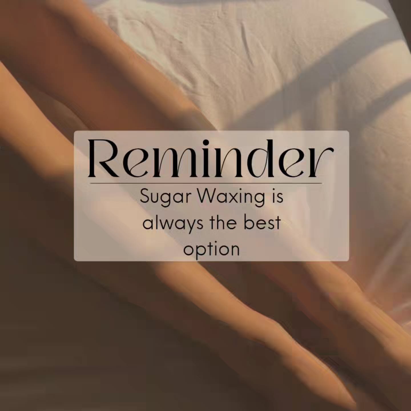 Have you been thinking about it and forgot to book an appt?  Today is your day to try sugar waxing today!

Your skin will thank you 😎

#yycskin #yycsugaring #yycsmallbiz
