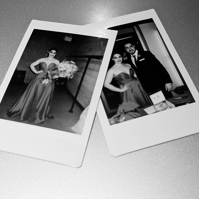 Found a couple old memories from what feels like a lifetime ago. Miss this gown #lovethis #polaroid #memories #backintheday #singer