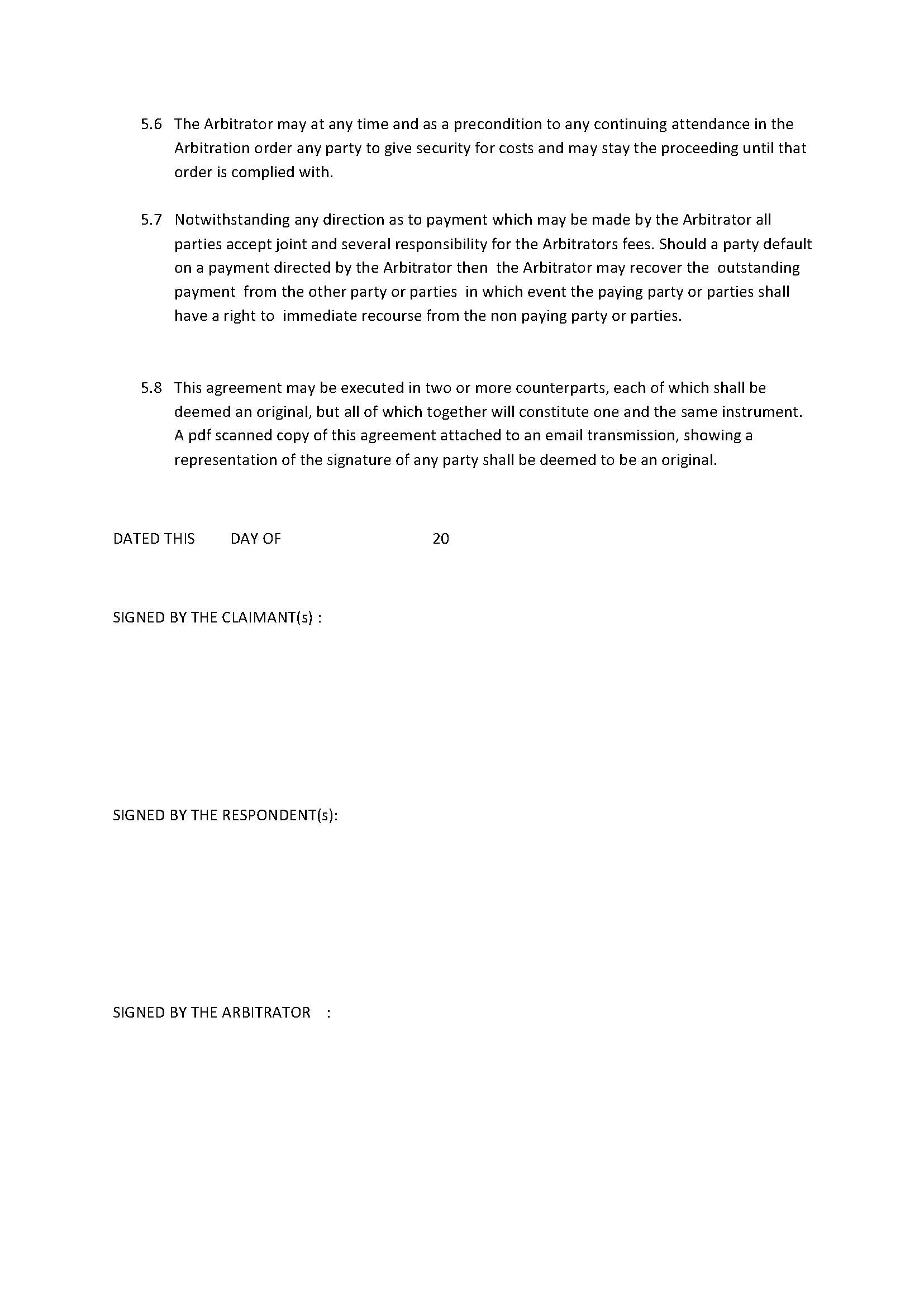 Arbitration Agreement recording terms of Appointment of Engagement _Page_3.jpg