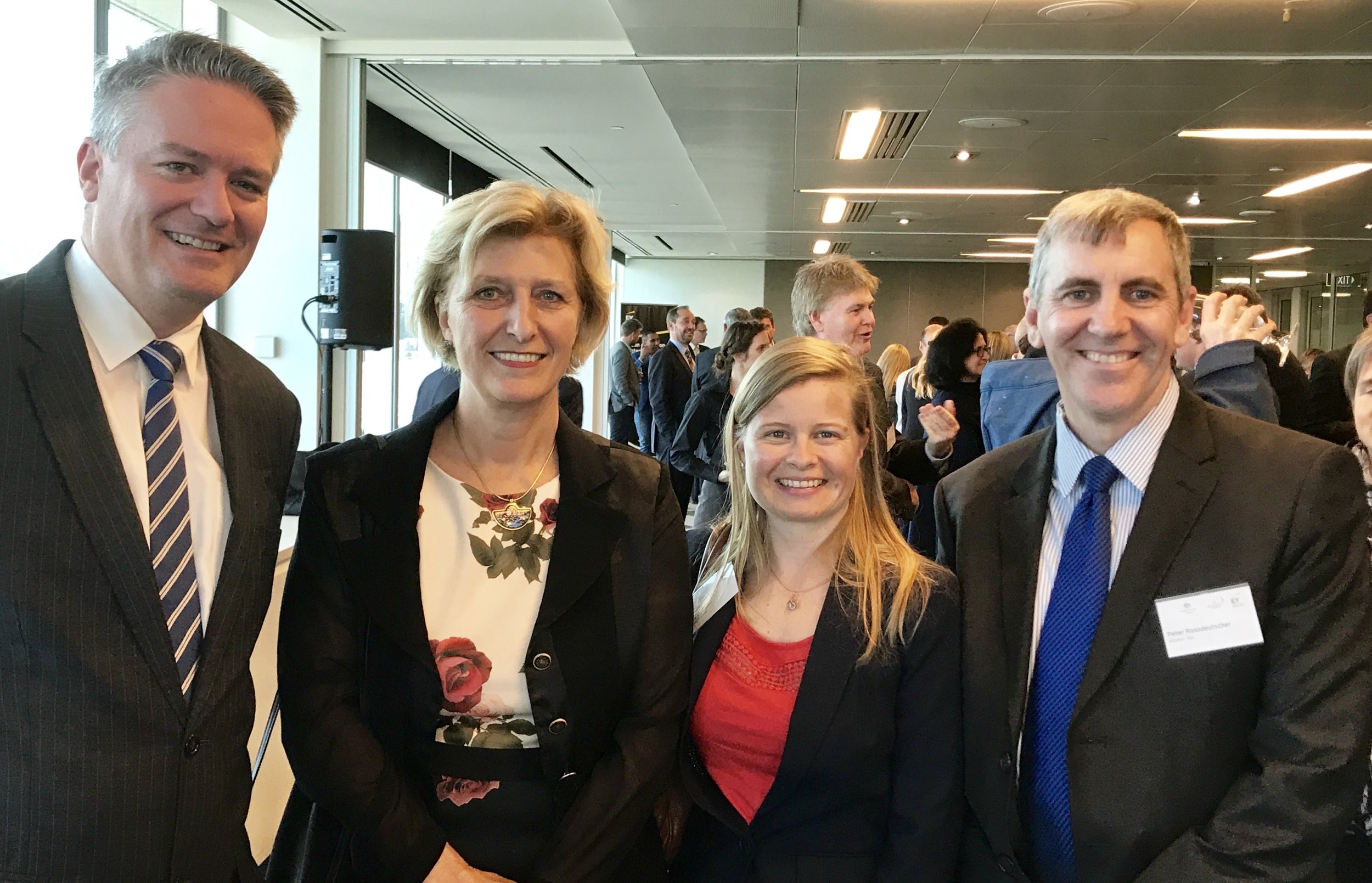 Minister Korman, Sofie MALDIID, Peter, German Ambassador 2017.jpg