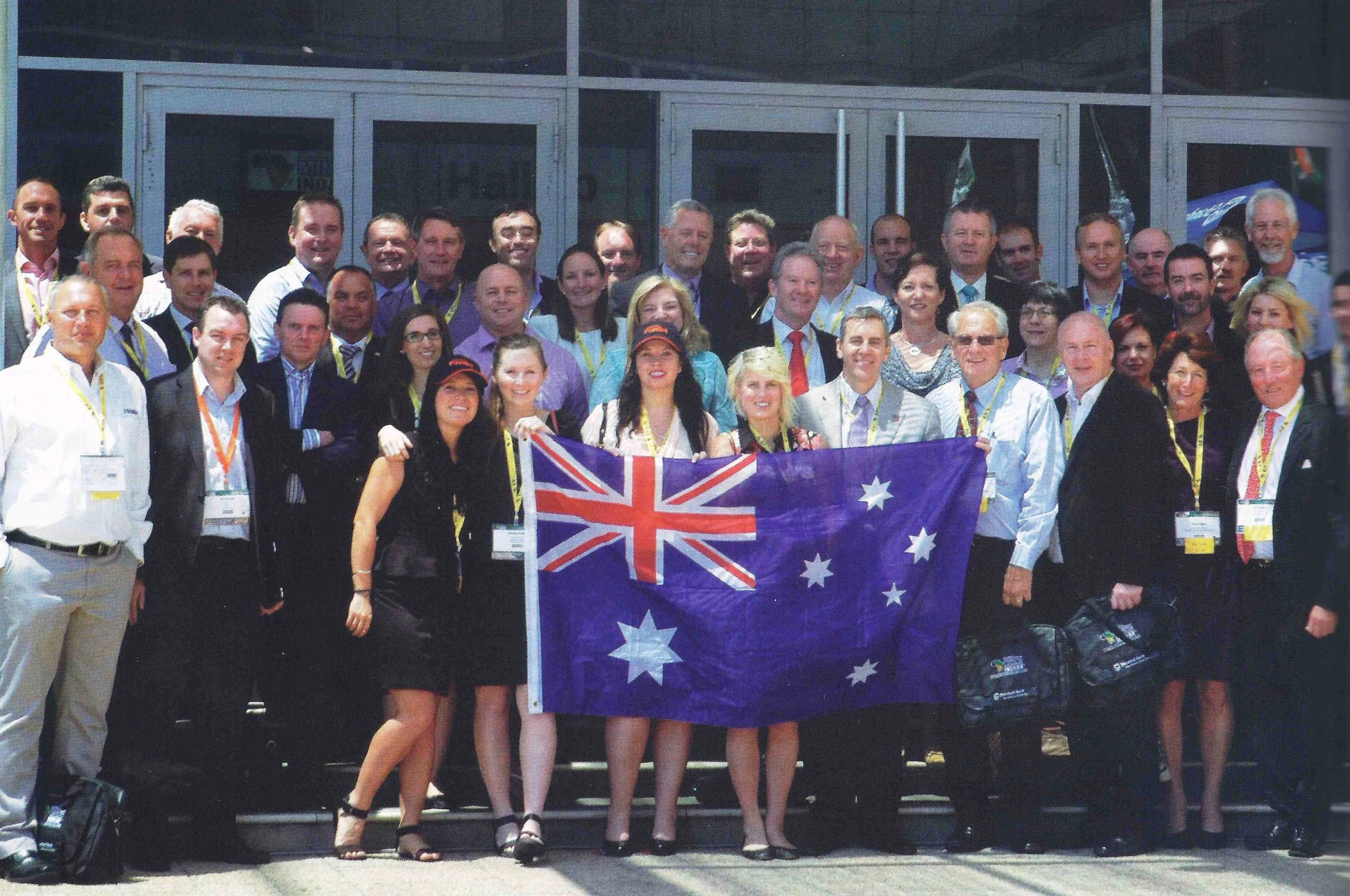 Flying the flag in South Africa 2014.jpg