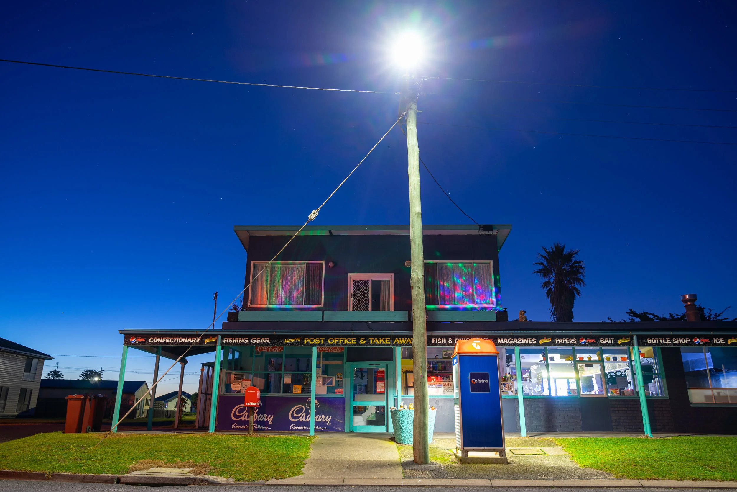 Fish and chips and disco lights