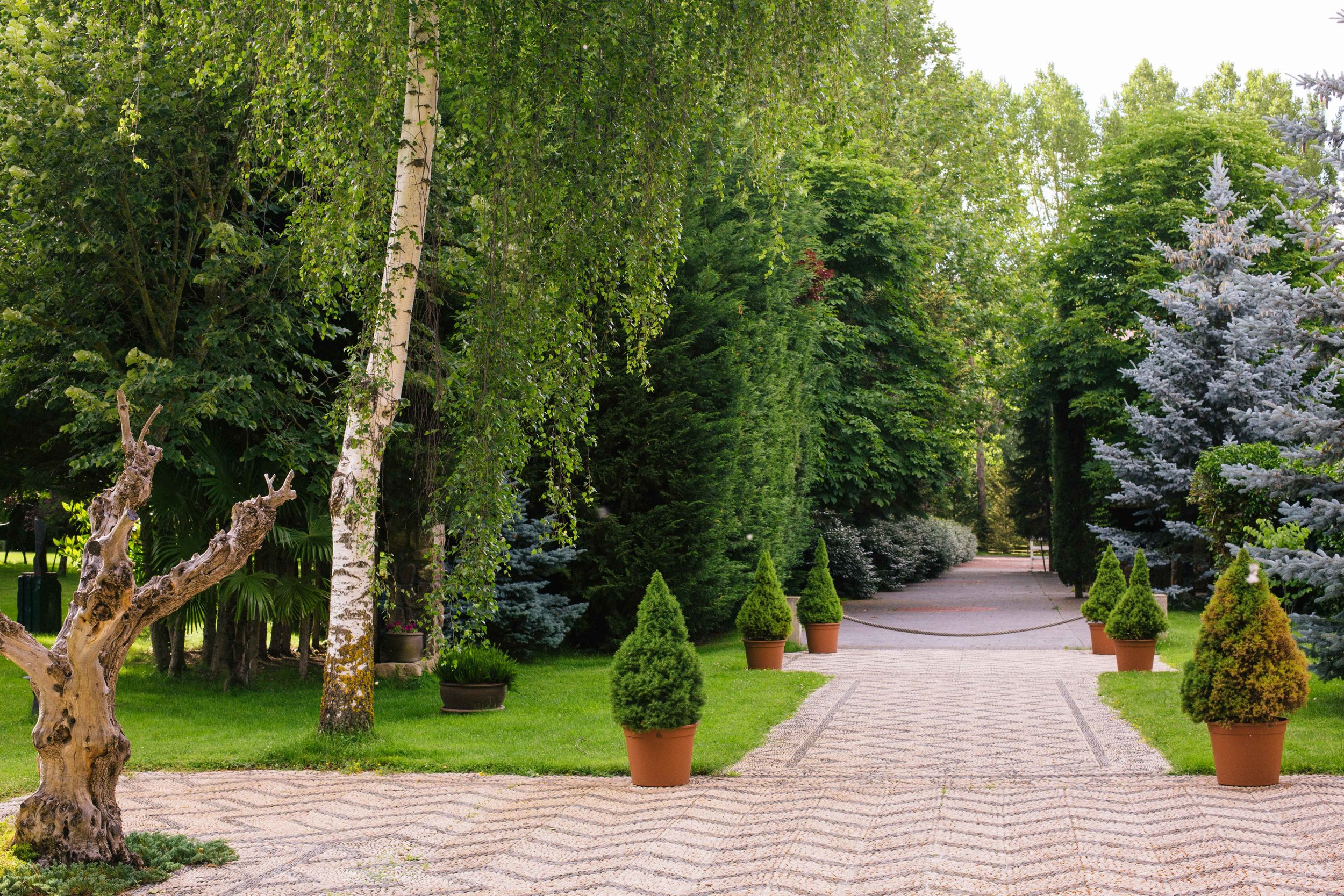 Jardín privado con estanque en El Espinar (Segovia) - Hispania Verde