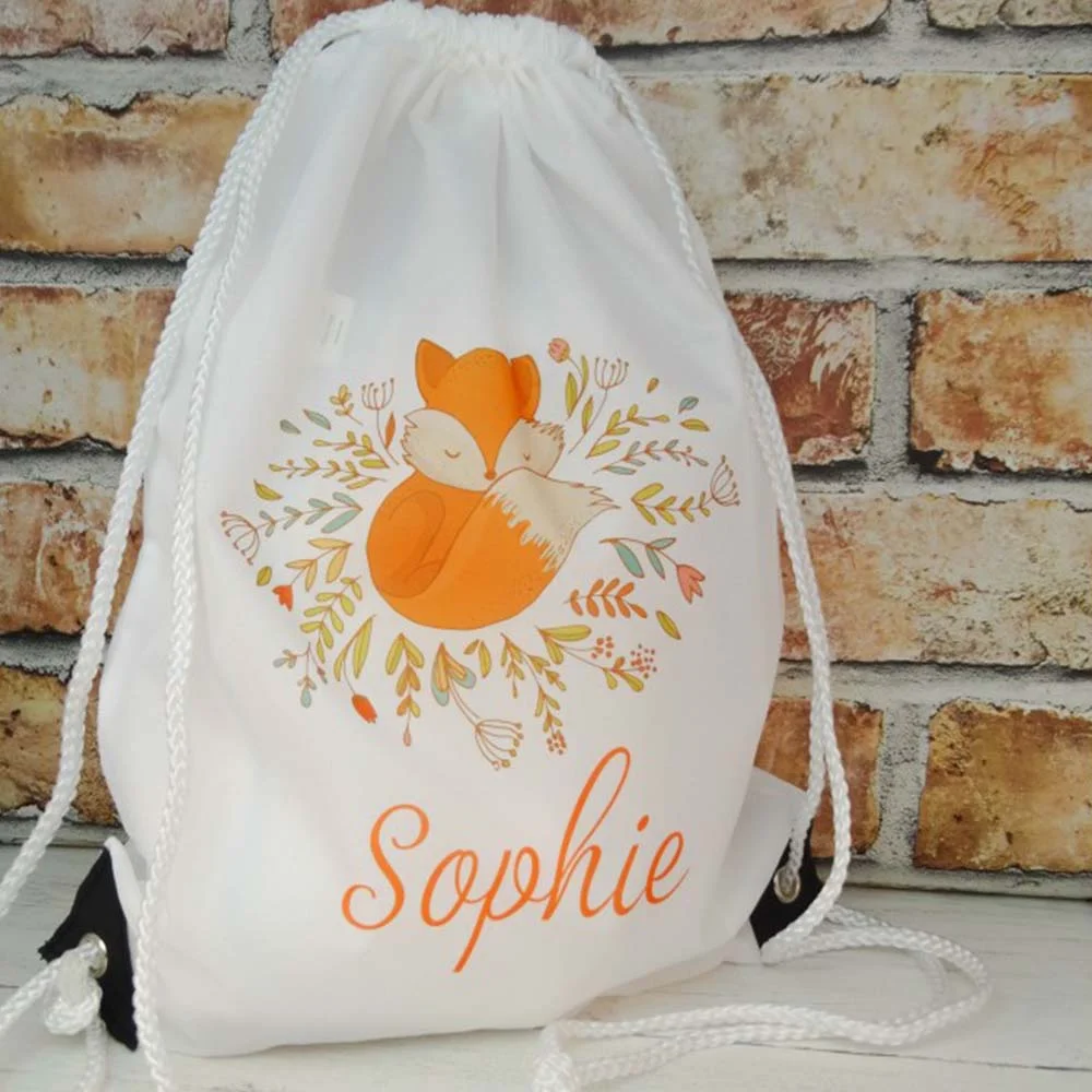 Cute Personalised Fox Bag