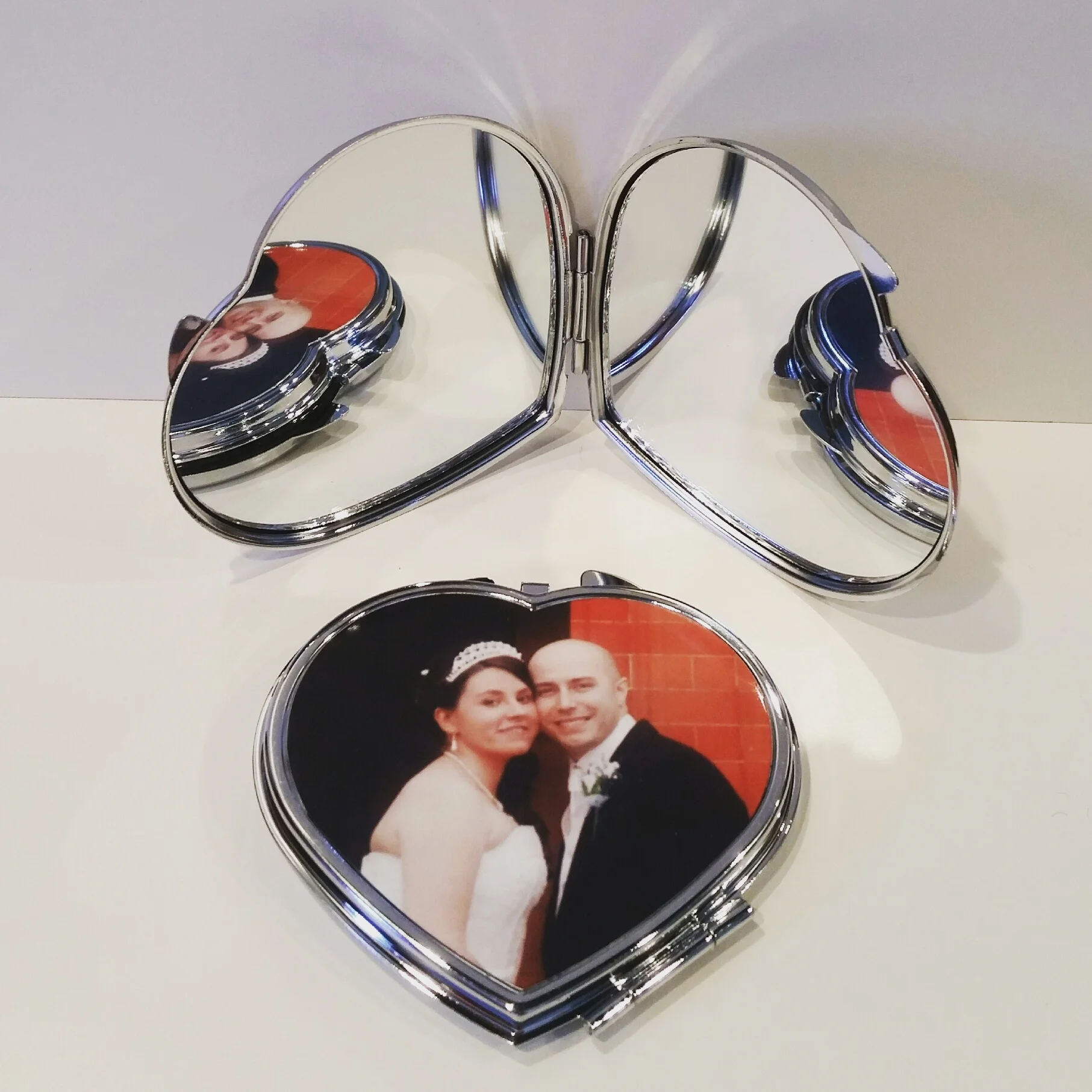 Photo Heart Compact Mirror