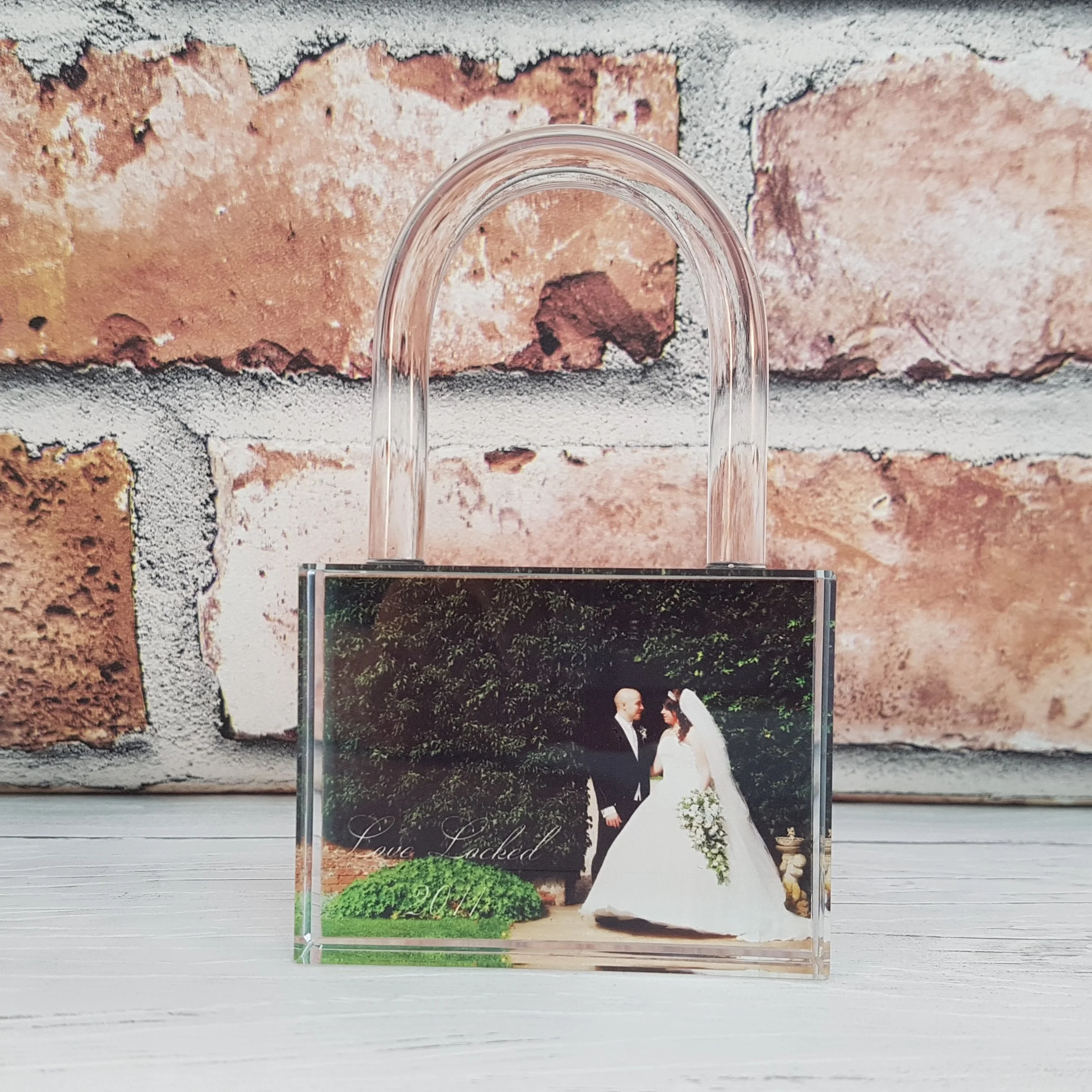 Crystal Photo Lock with gift box