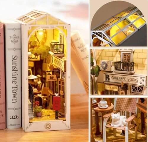 Sunshine Town - 3D Creative Bookend by Rolife — Handcrafted Me