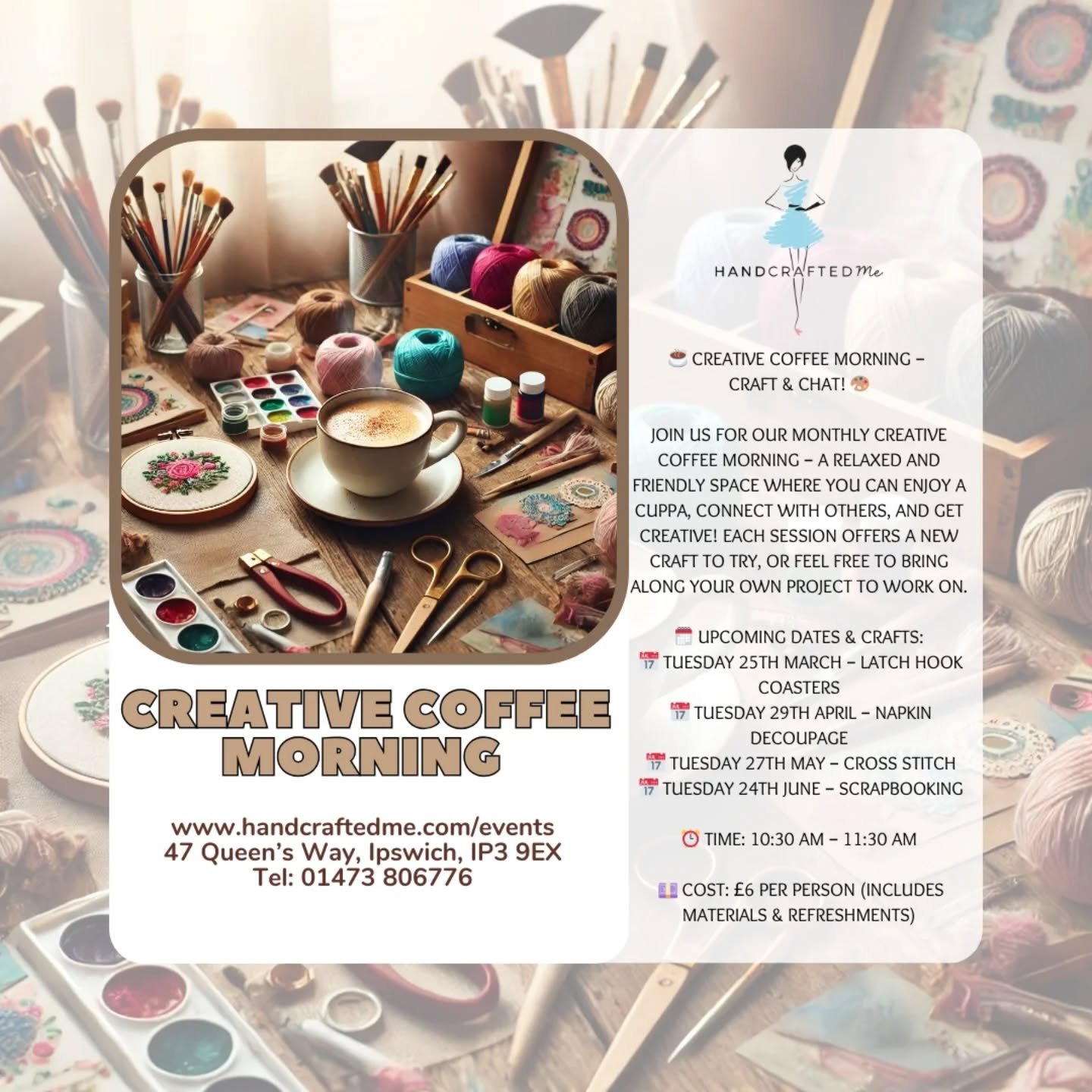 Our scrapbooking taster is starting now..we have space for walk ins if you want to pop by 😀