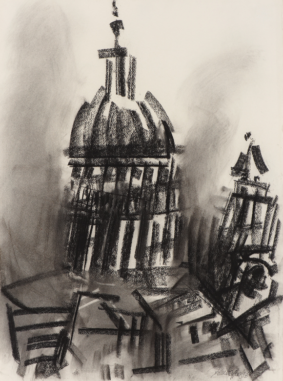 St Paul's Cathedral from Clifford Chance, Aldersgate