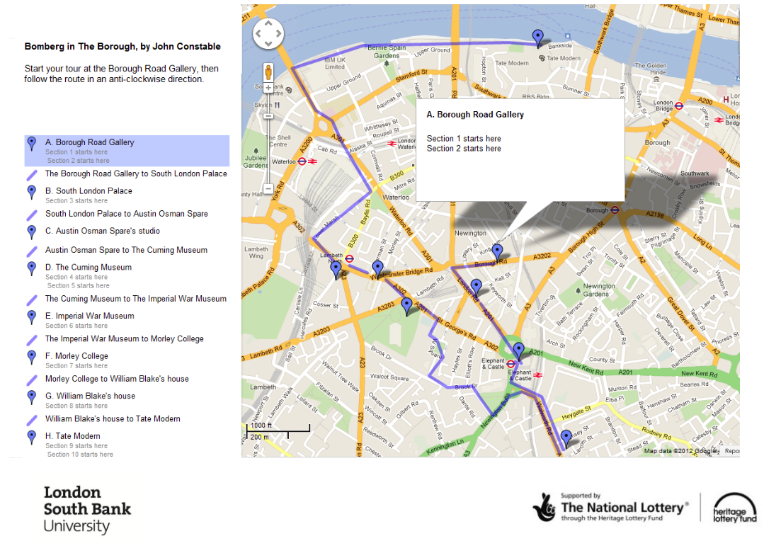 John Constable Audio Guide map.png