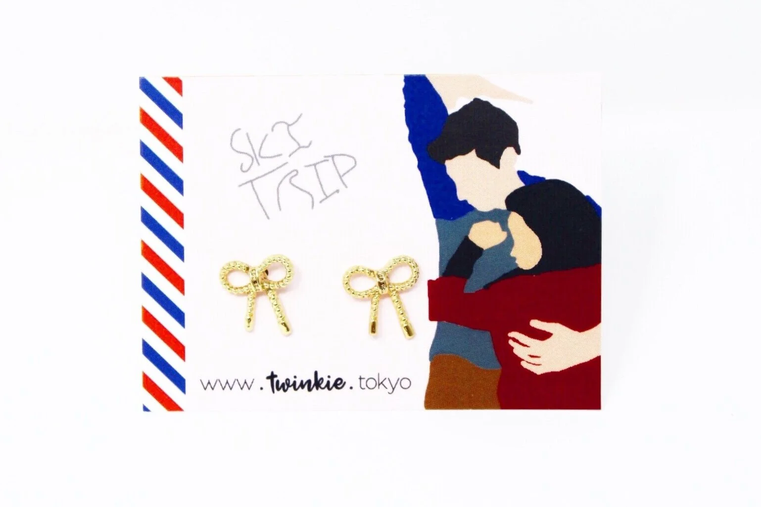 To All The Boys - Gold Bow Earrings