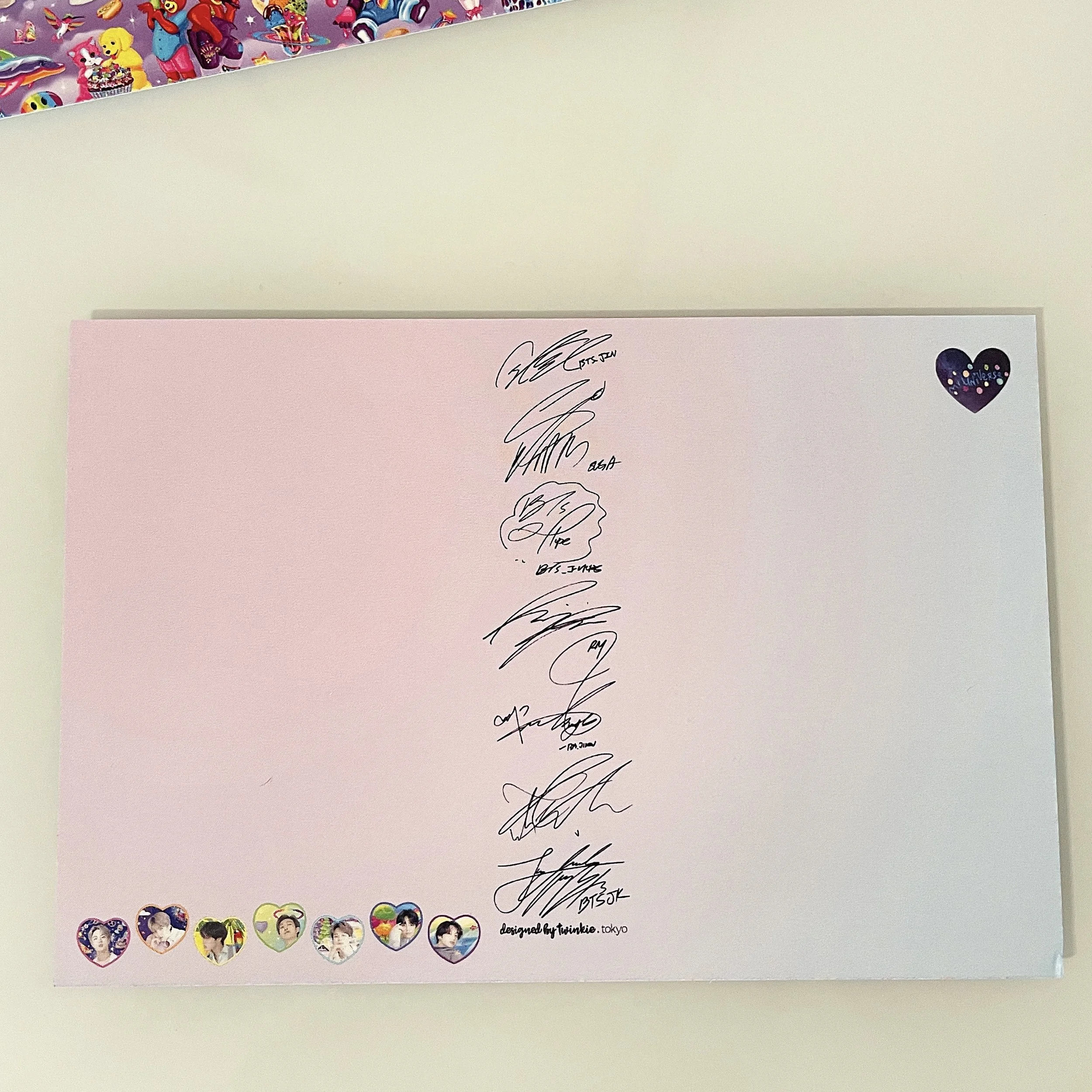 TwinkieTokyo-BTS-Postcards-Back