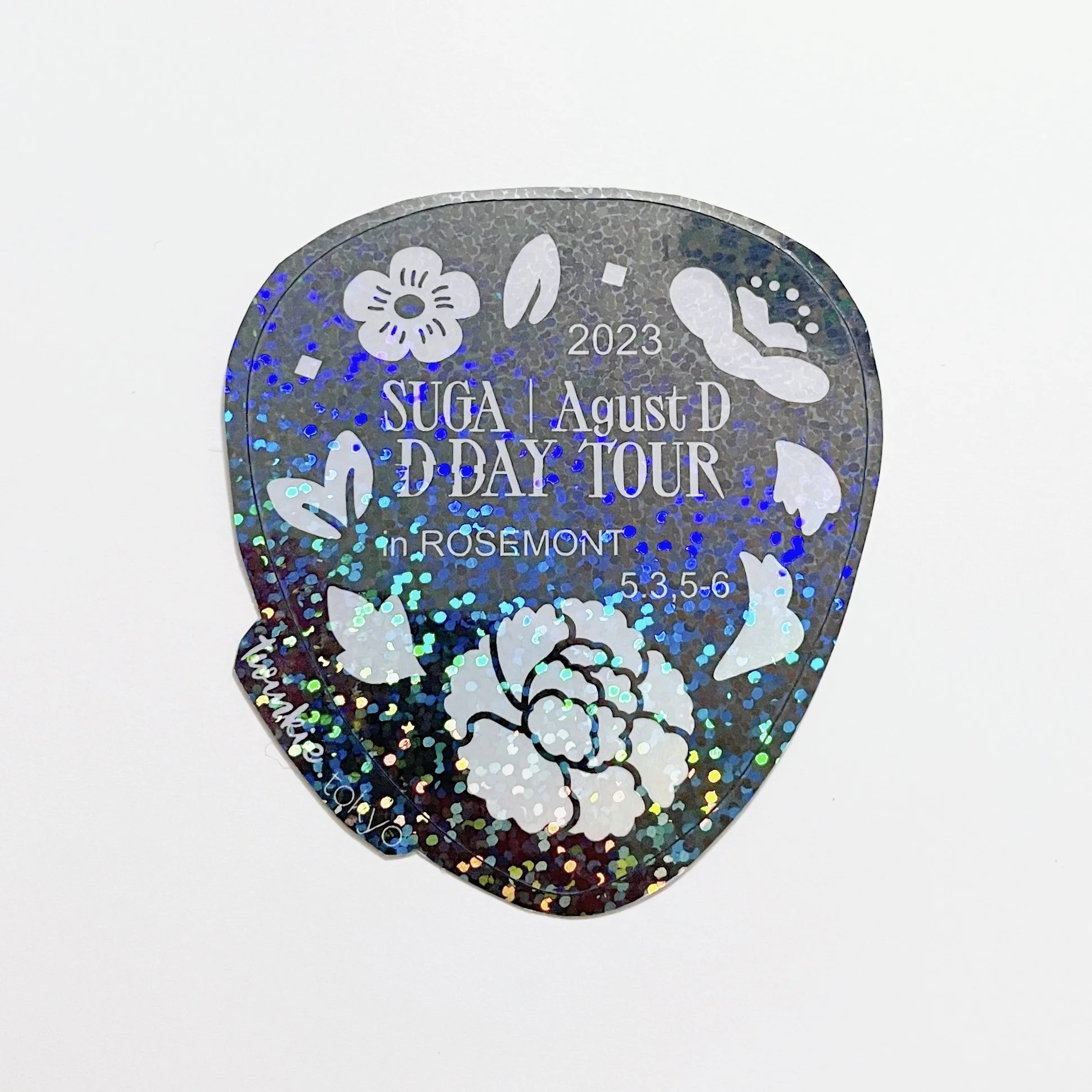 AgustD DDay Tour Guitar Pick Sticker Memorabilia — Twinkie.Tokyo