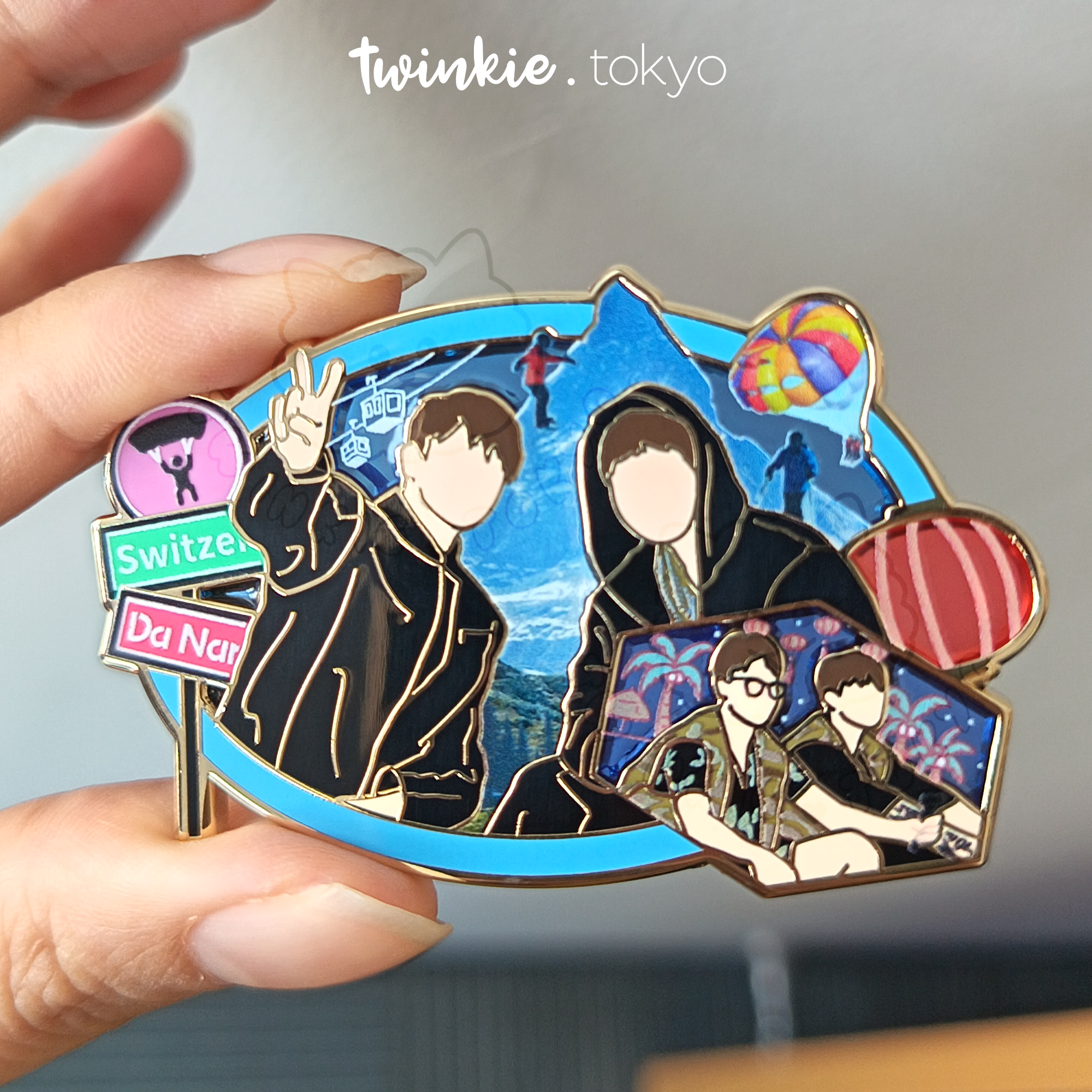BTS Jimin & Jungkook Are You Sure? 2 Clear Pin