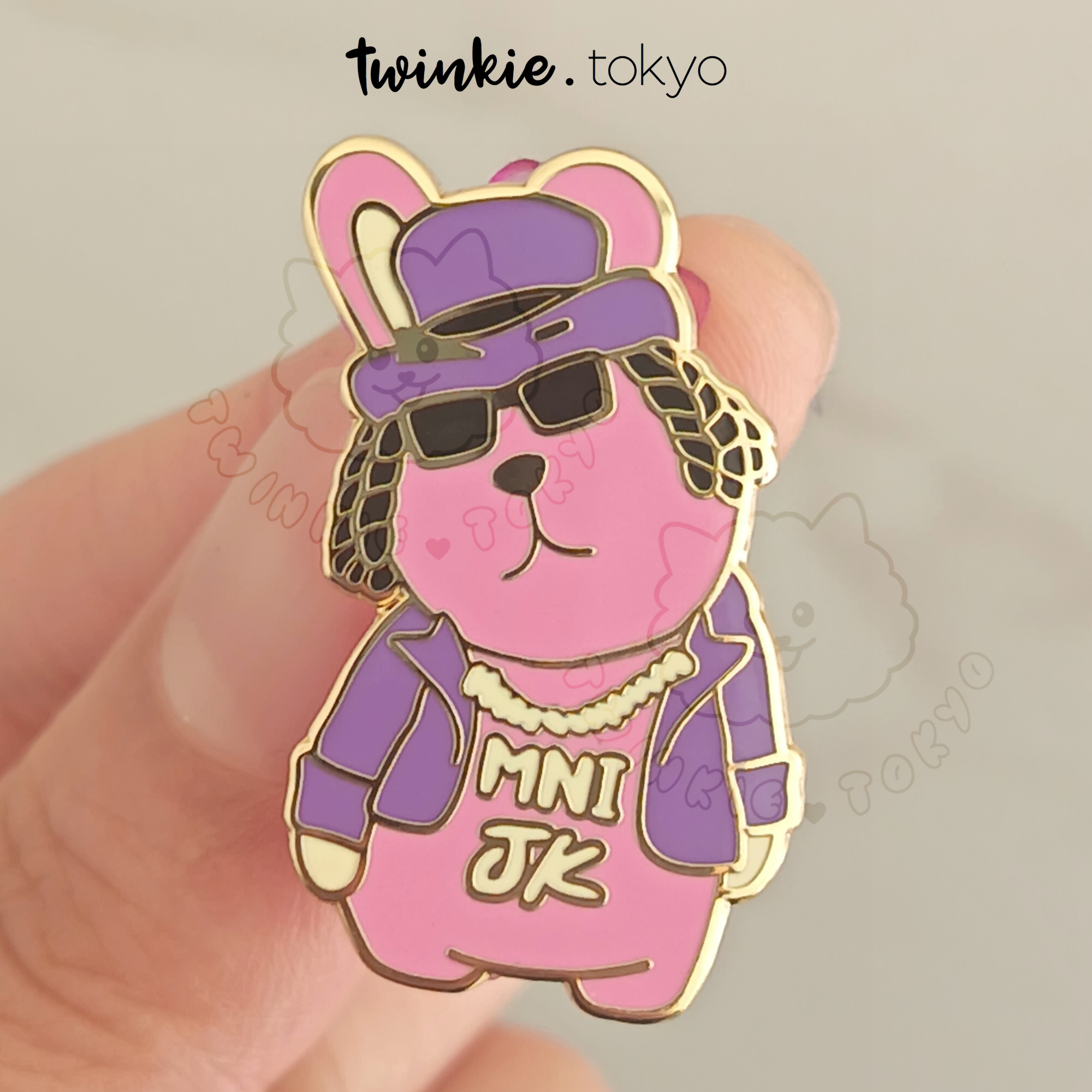 BTS Jungkook MNIJK Gamer Cooky Pin