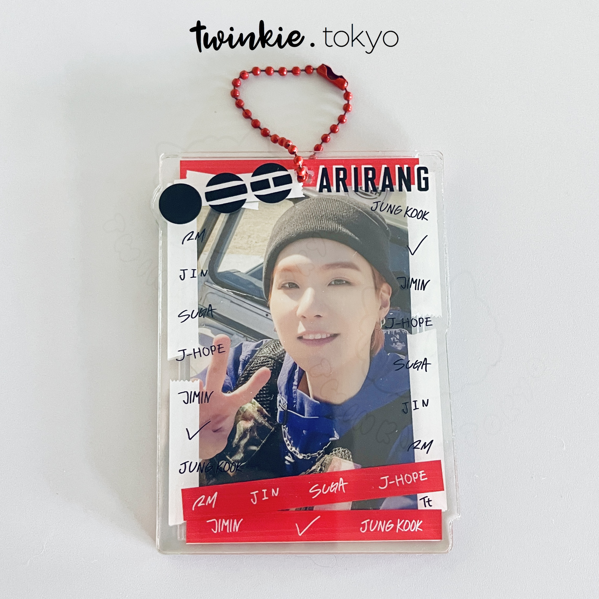 Clear BTS Arirang 2026 Acrylic Photocard Holder - PC KPop Tour Concert