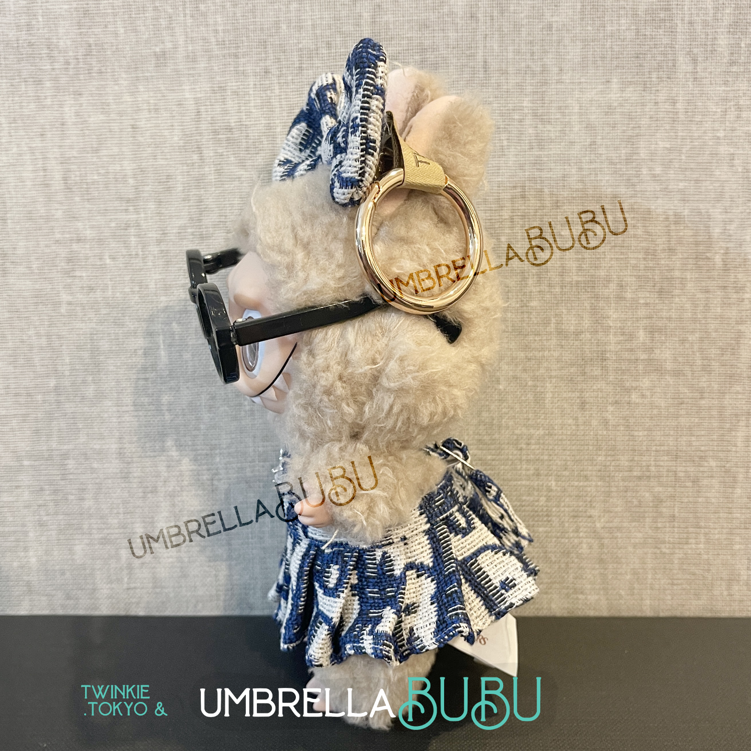 Labubu Doll 3-Pcs Set Blue Monogram Star Dress Outfit  Twinkie.Tokyo