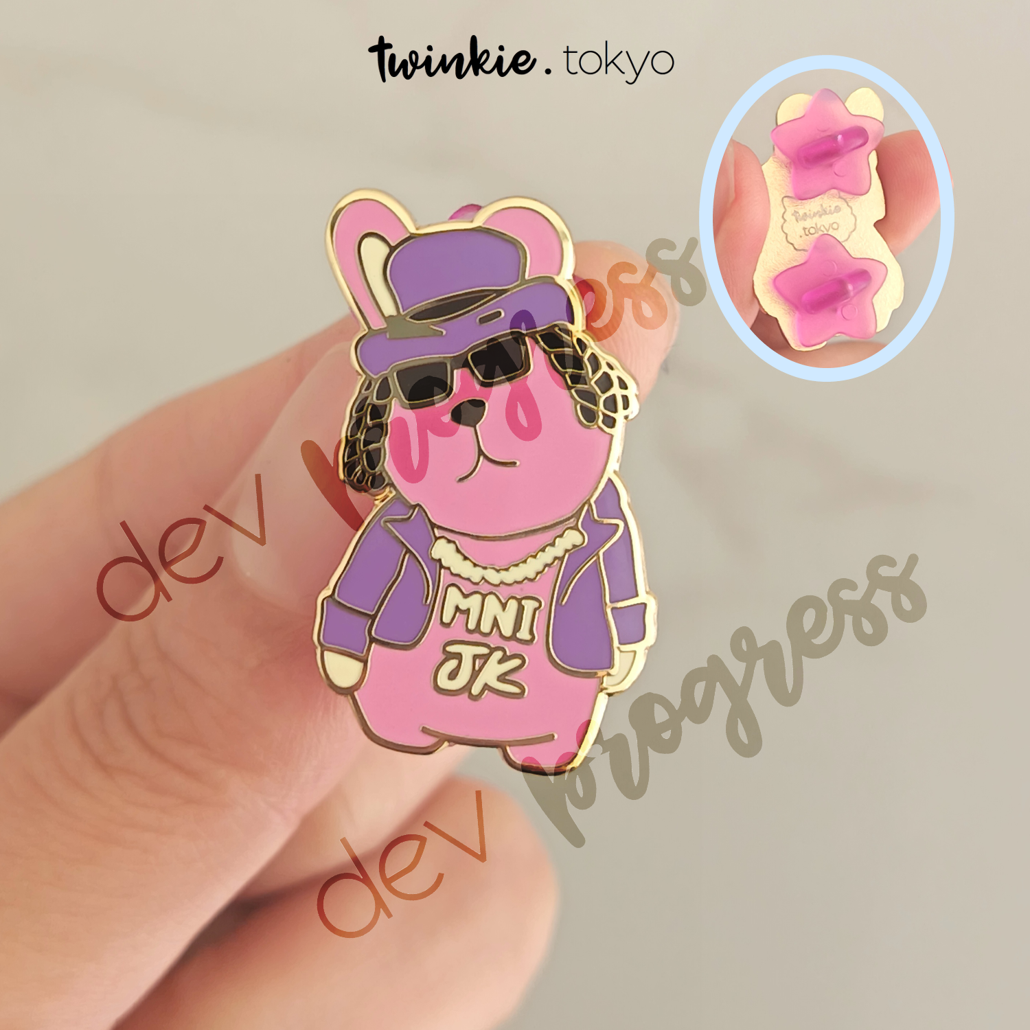 [In Transit] BTS Jungkook MNIJK Gamer Cooky Pin