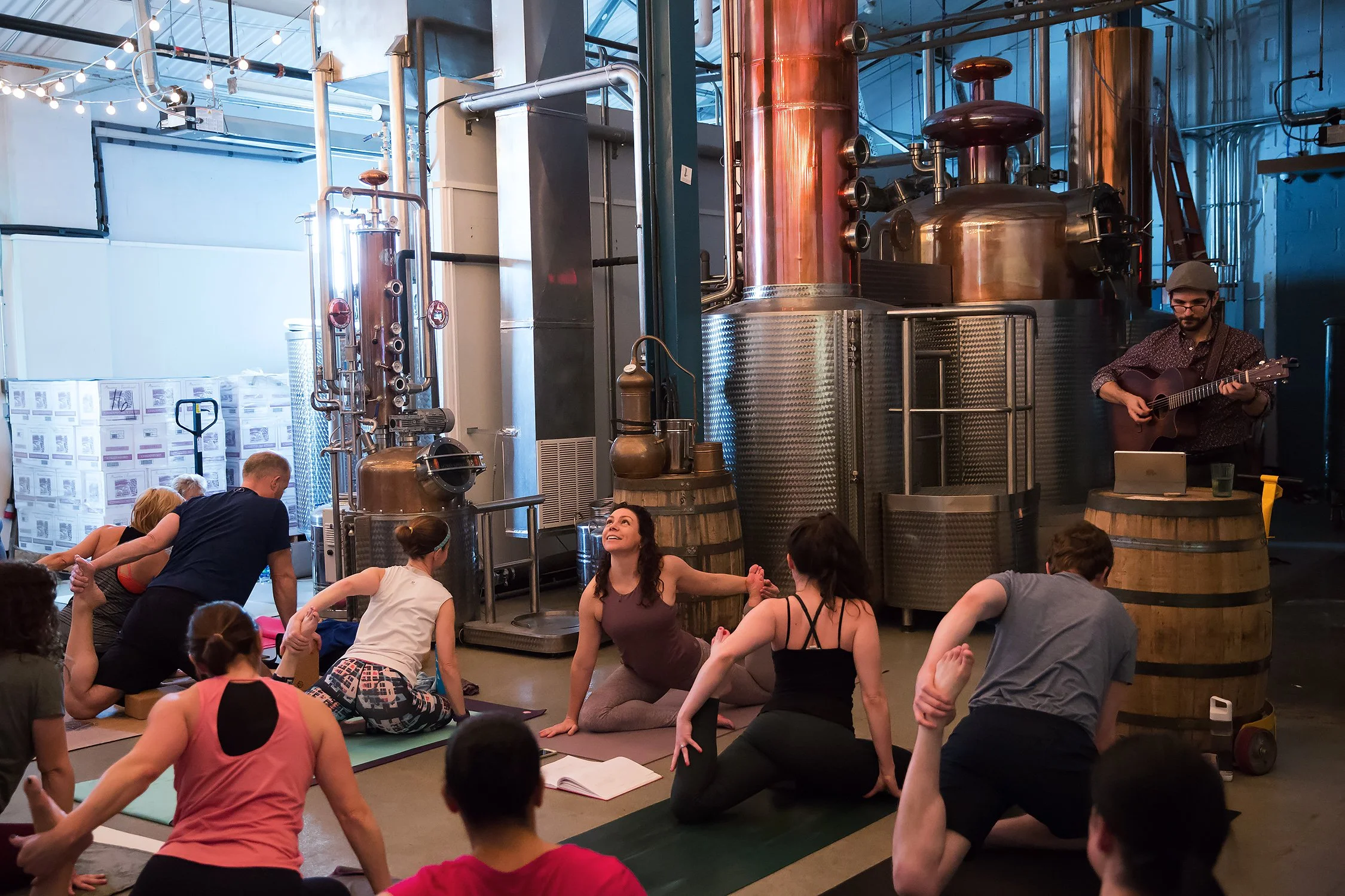 Yoga at the Distillery