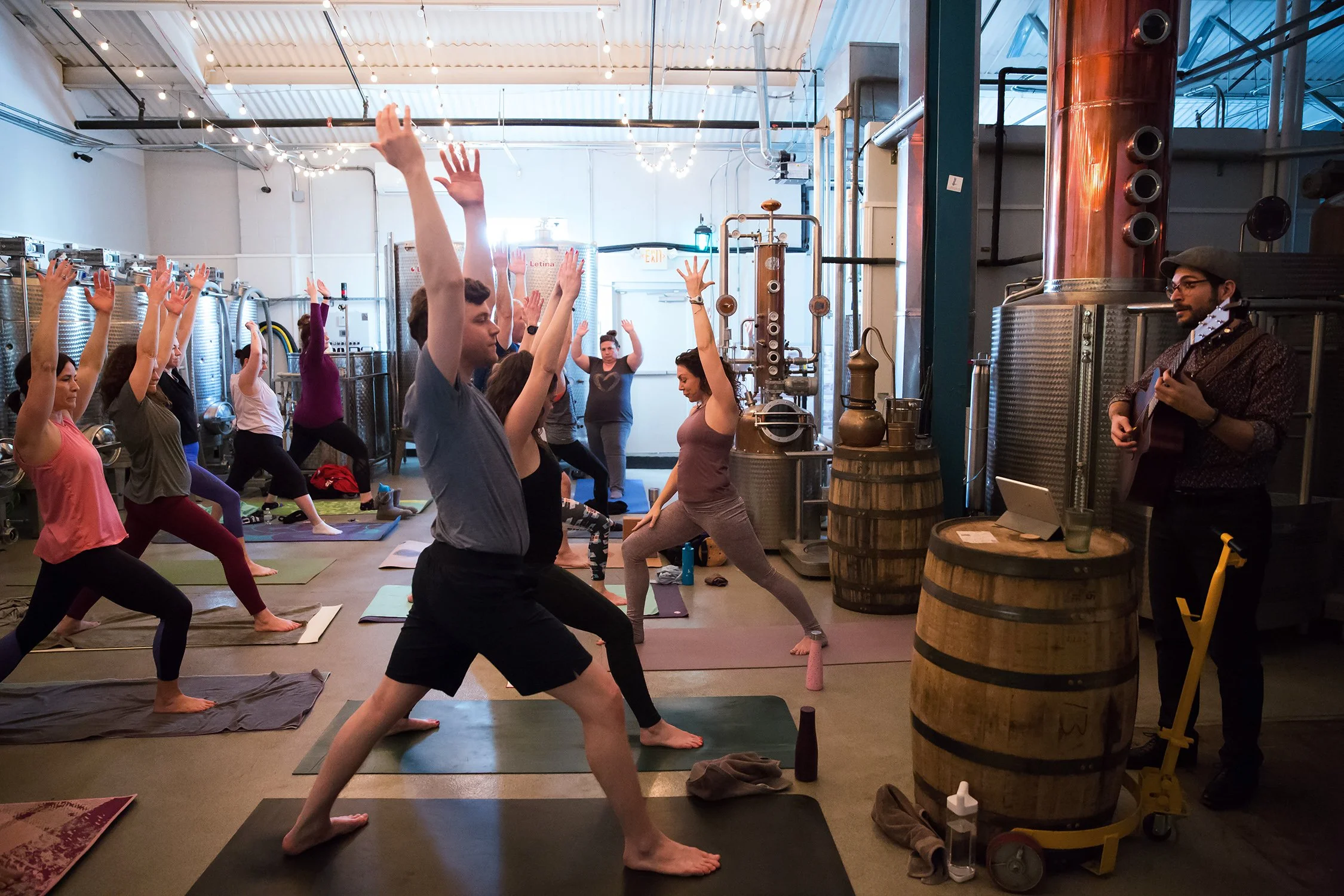 Yoga at the Distillery