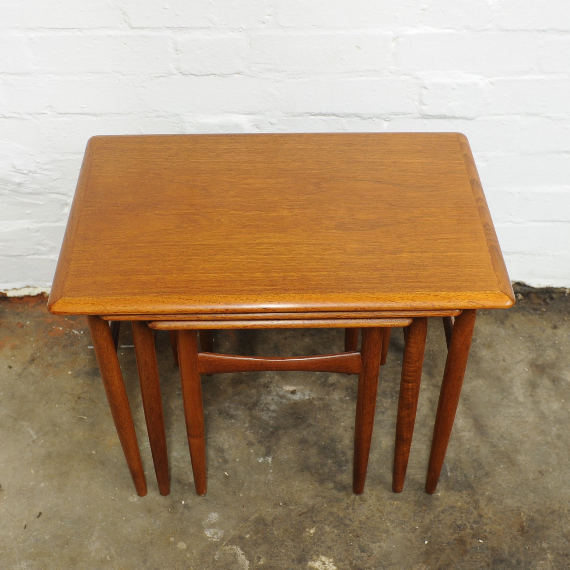 Vintage Nest Of 5 Teak Tables by Poul Hundevad for Novy Vintage Nest Of 5 Teak Tables by Poul Hundevad for Novy