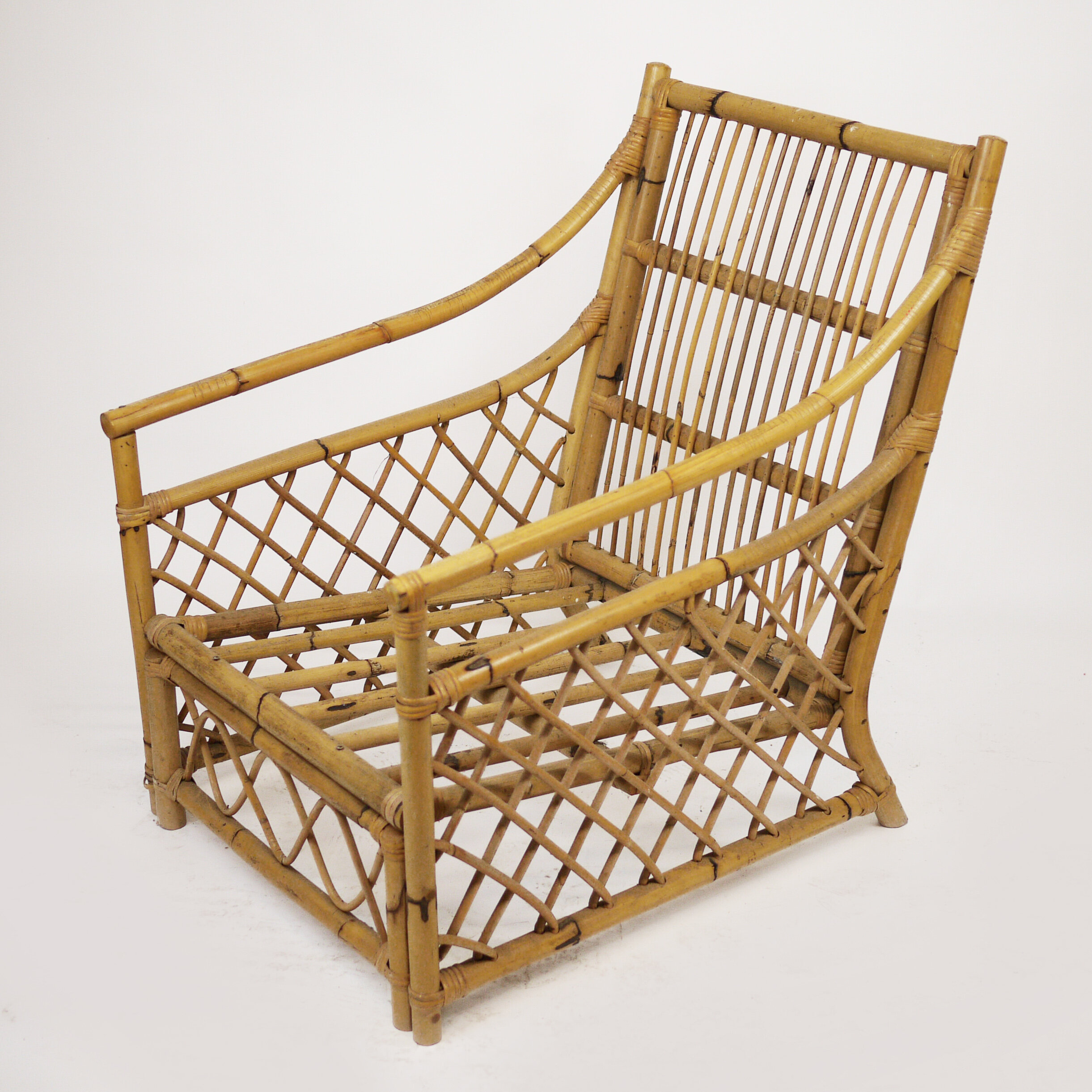 Vintage Bamboo Armchair, 1960s — Bull + Tash