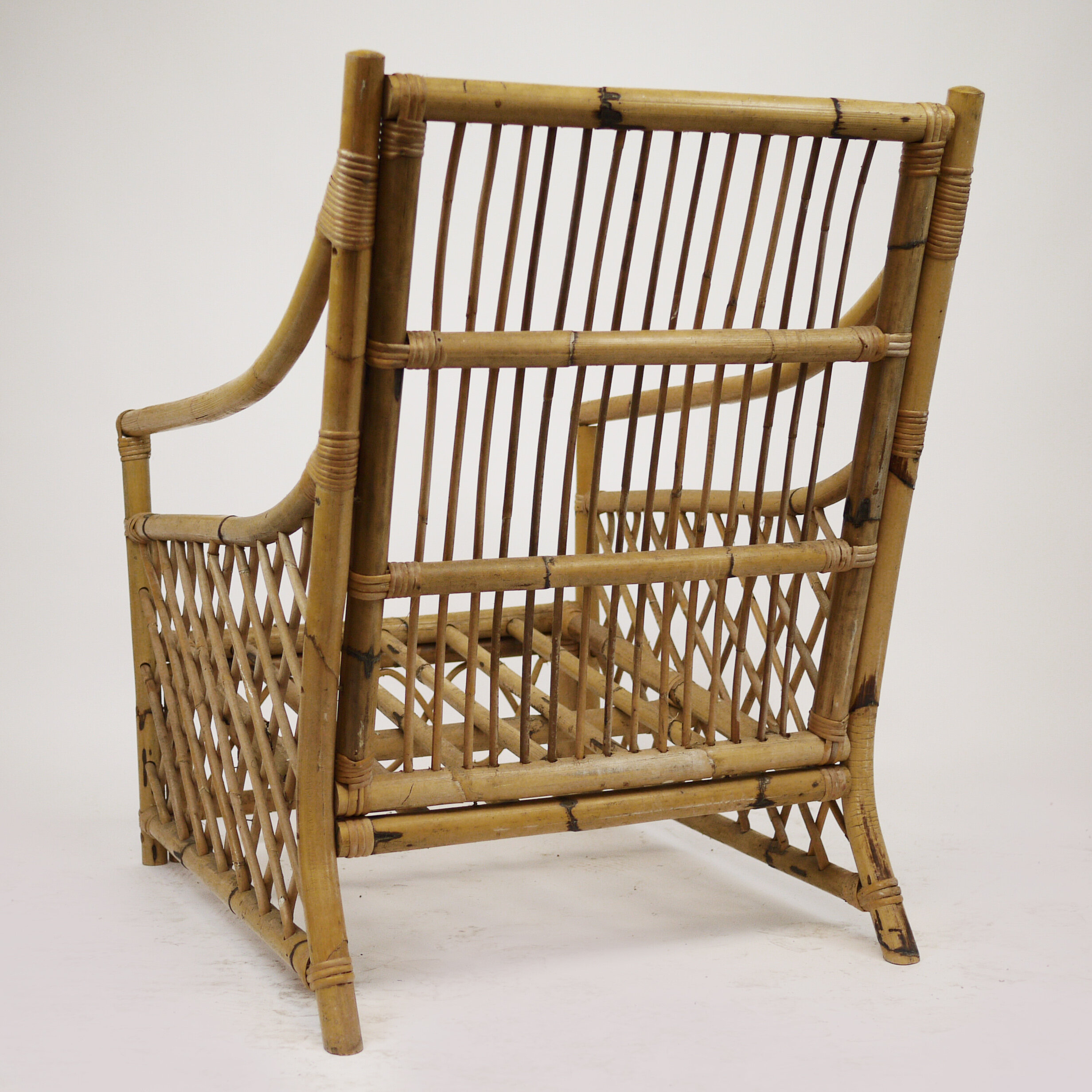 Vintage Bamboo Armchair, 1960s — Bull + Tash