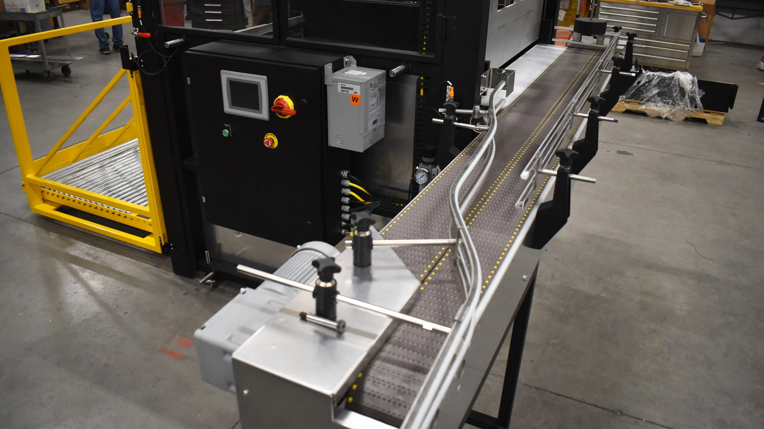 Automatic half pallet depalletizers, glass depalletizer, can