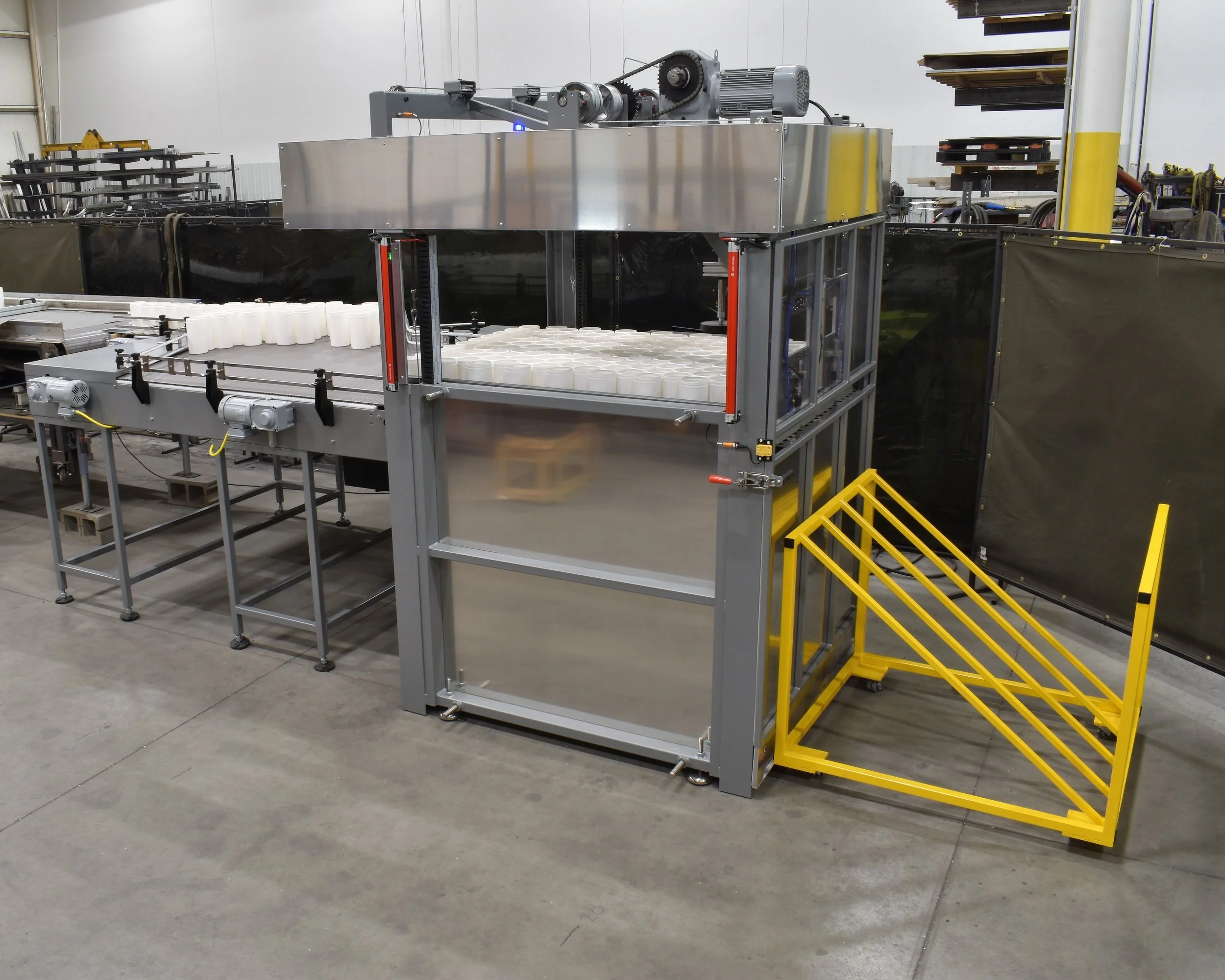 Depalletizer, Manual & Automatic Depalletizers for unloading plastic