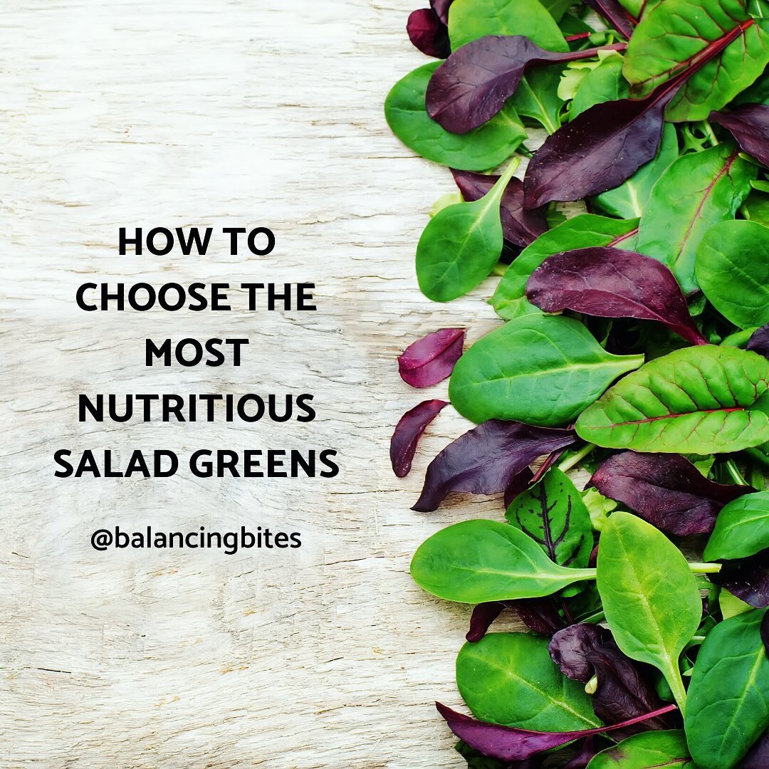 How to get the most nutrition from salad greens.
.
I&rsquo;m a huge fan of salads and eat them daily. Not every variety of lettuce offers optimal antioxidants and some hardly offer any at all. Dark red/purple has the most antioxidants while iceberg h