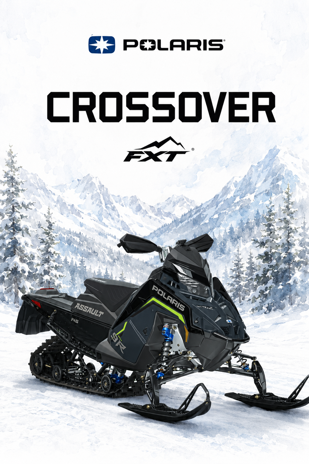 Polaris crossover-snöskoter 2027 – Switchback Assault