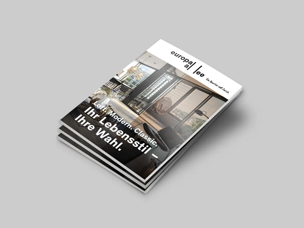 Für Verit Immobilien und die SBB Immobilien wurden Vermarktungsmittel wie Dokumentation, Onlinemassnahmen und Aussenwerbung erstellt.