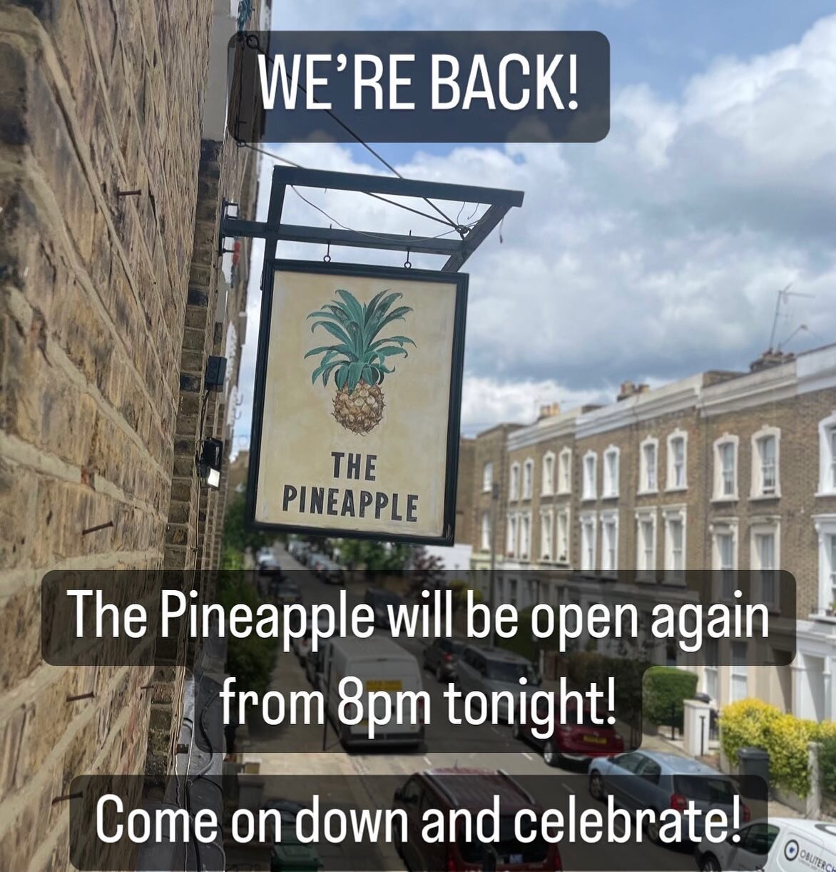 🎉WE&rsquo;RE BACK!🎉

The pub is open again from 8pm, come on down and celebrate!

#pub #camdentown #camdenpub #kentish #kentishtown #publife #celebrate