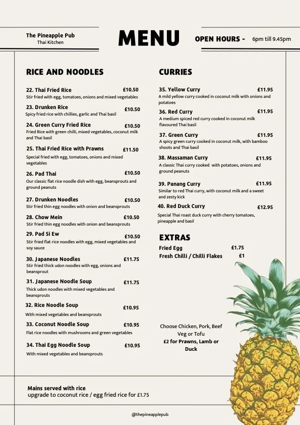 The Pineapple Pub dinner menu p2.jpg