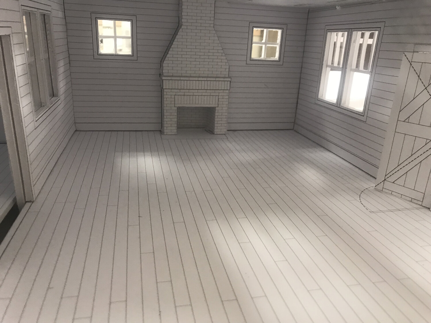 CABIN IN THE WOODS - WHITE MODEL