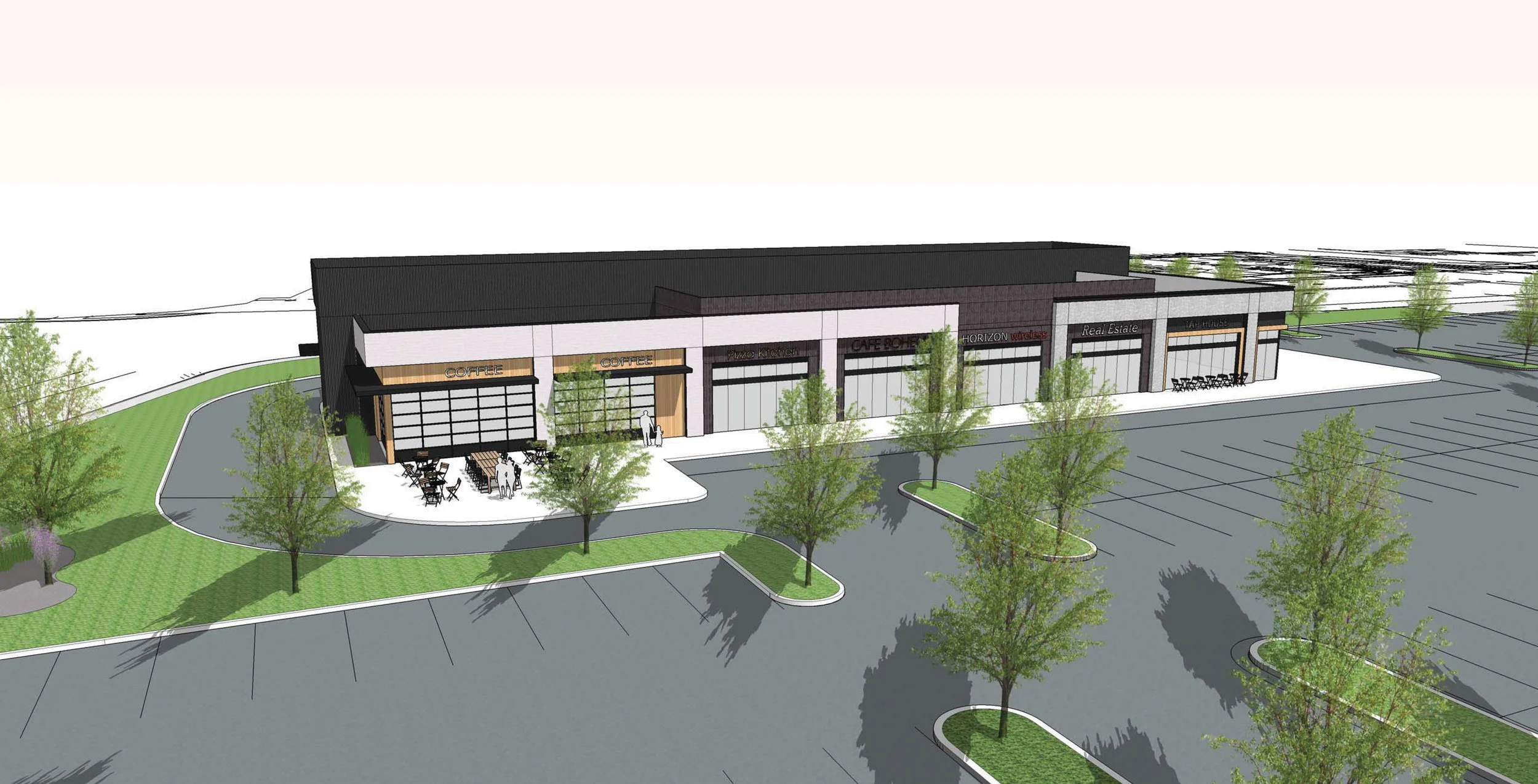 11,000 sq. ft. of retail at Staples Mill and Bethlehem Roads.