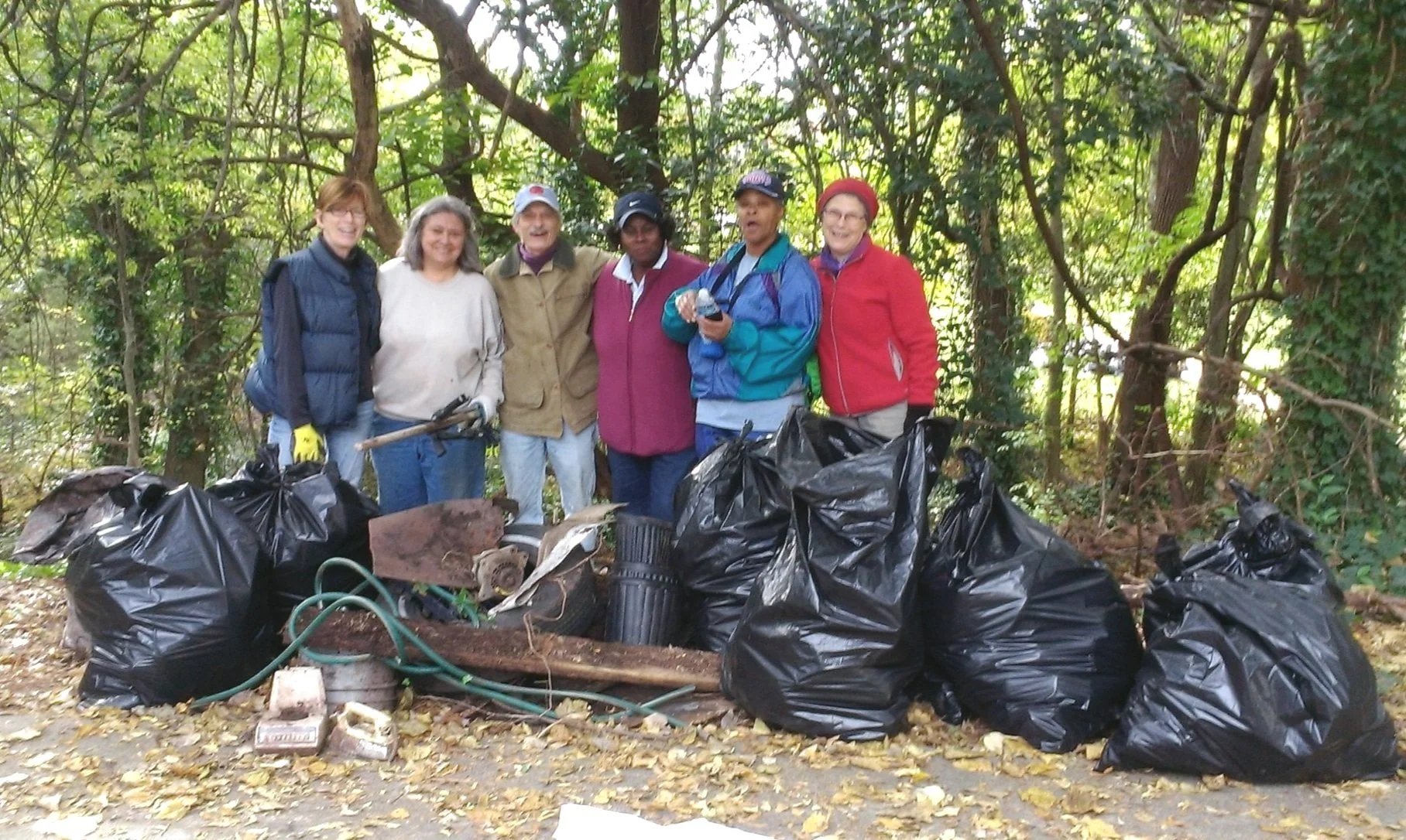 Forest Hills Park Third Fork Creek Litter Cleanup