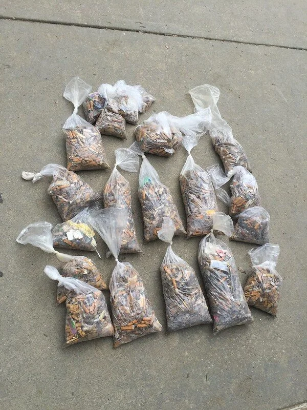 Cigarette Litter Pickup at Duke Hospital