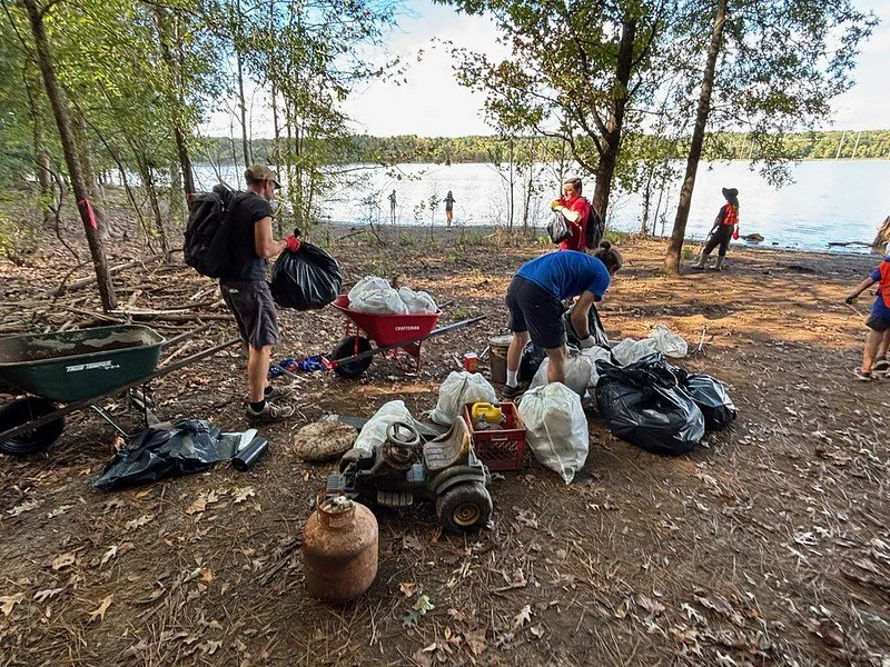 Mountains-to-Sea Trail Cleanup at Redwood Road