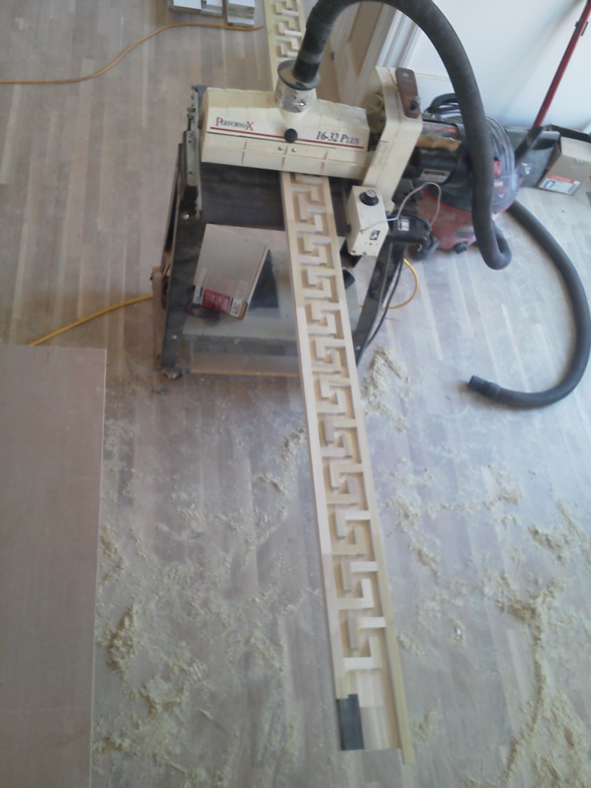 Surface Sanding for Greek Key Trim