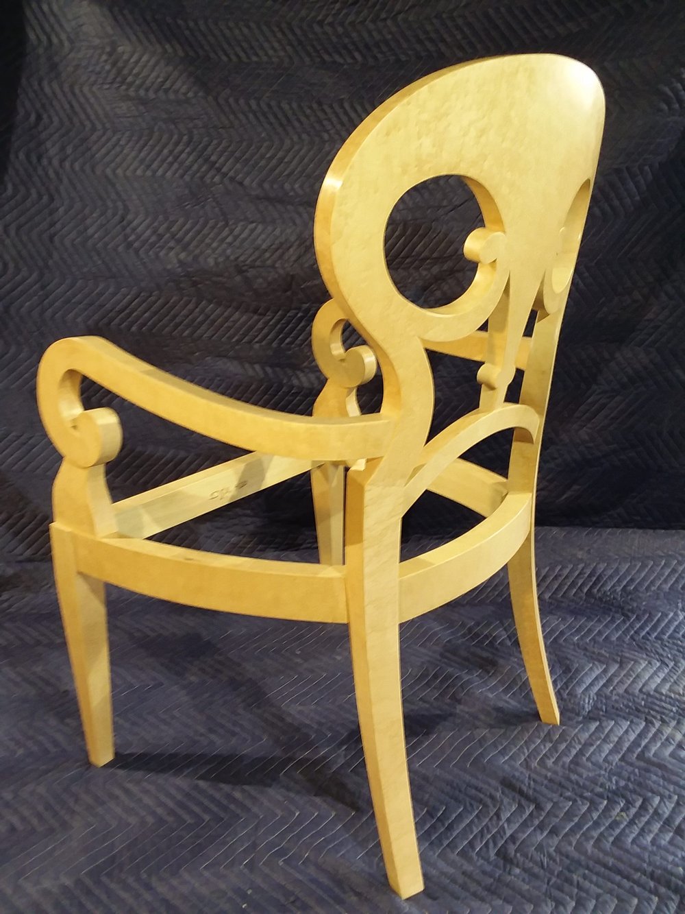 Finished Chair with Paste Wax