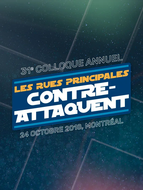 À vos agendas ! Colloque de Rues principales le 24 octobre !