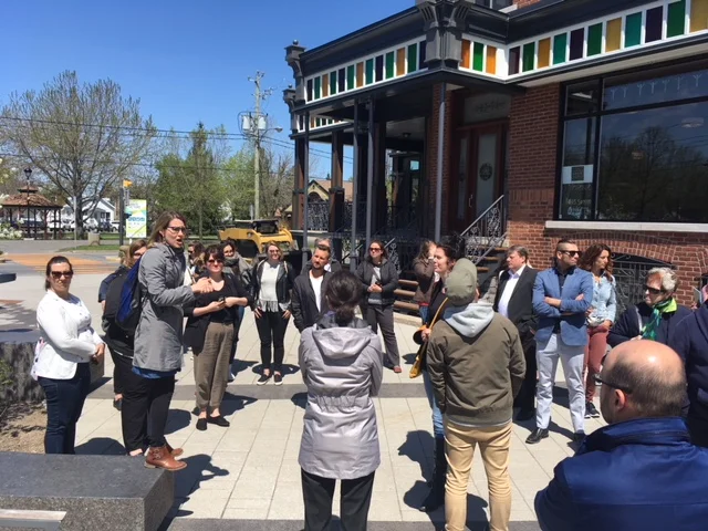 Les membres du Réseau Rues principales à Victoriaville