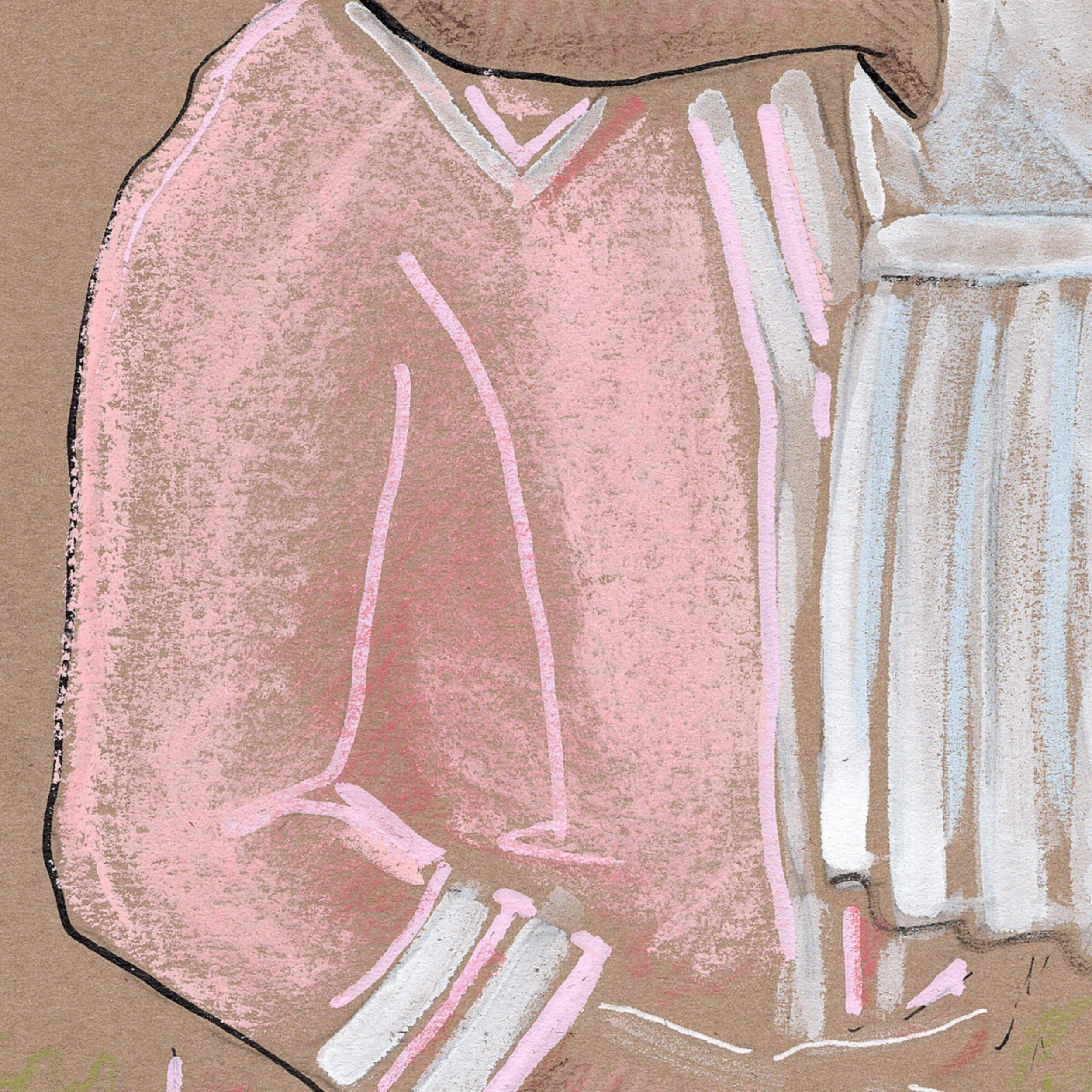 Jackie Onassis Kennedy Drawing, Fine Art Gift for Mother's Day