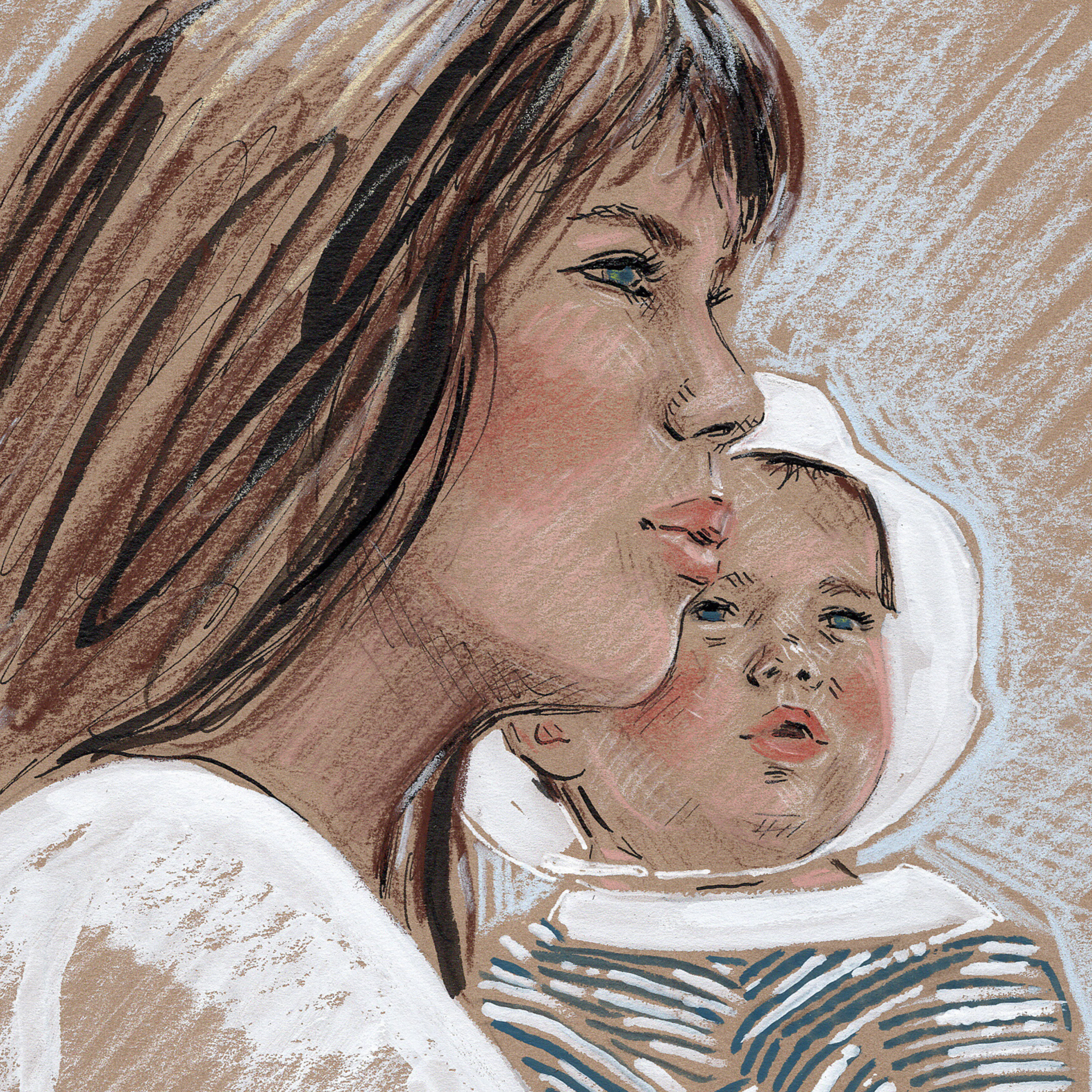 Jane Birkin Drawing, Fine Art Gift for Mother's Day